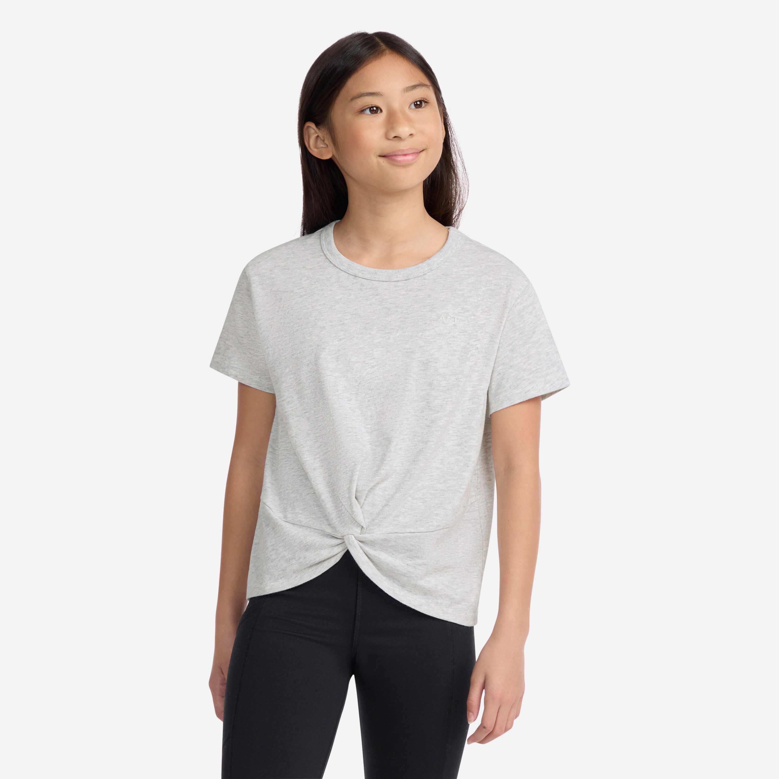 Abercrombie Kids T-Shirt (3-tlg., Packung) mit Twist-Detail am vorderen Saum – Bild 3 von 5