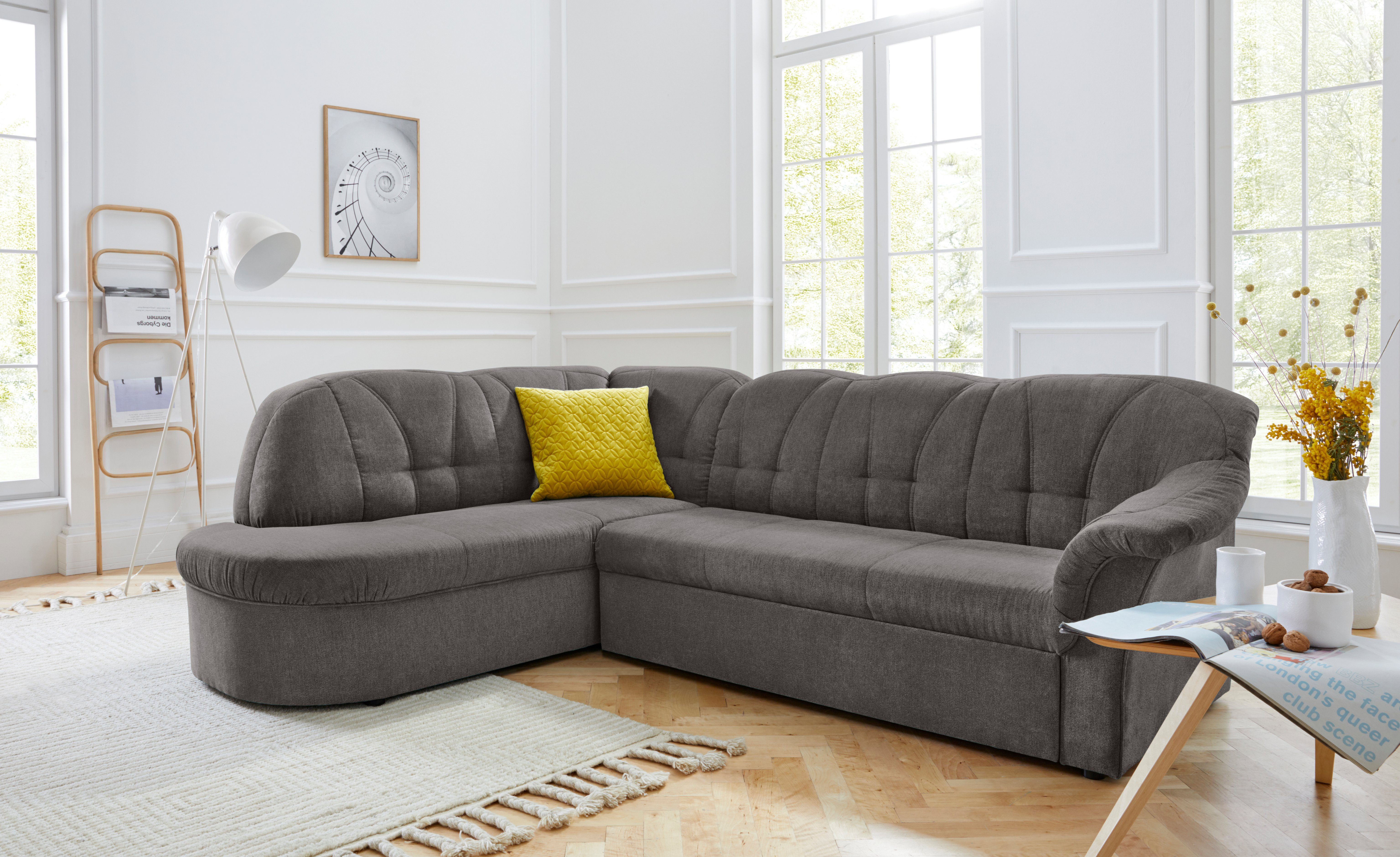 DOMO collection Ecksofa Pegnitz, elegante Rückensteppung, günstig online kaufen
