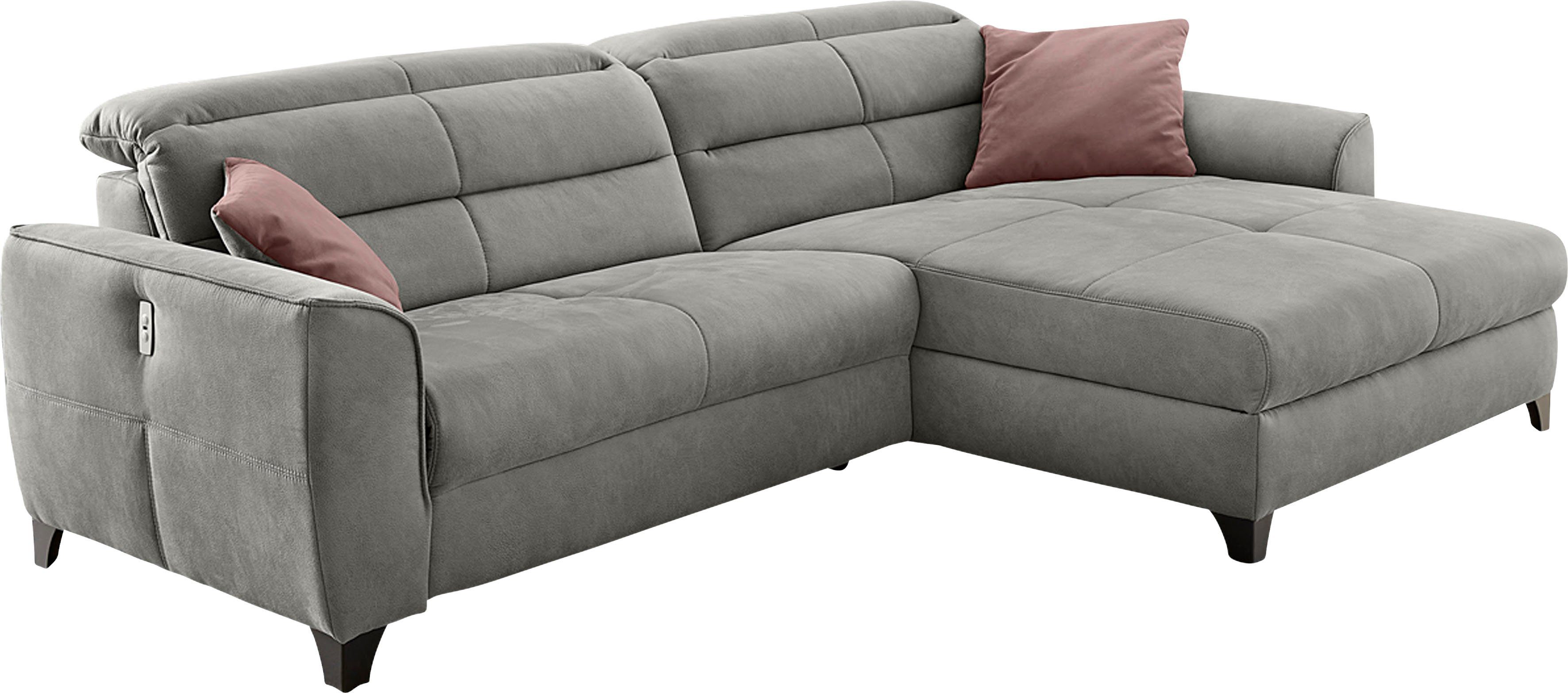 Jockenhöfer Gruppe Ecksofa Double One L-Form, B: 288 cm, 2x120 cm breite, elektr. Relaxfunktionen, mit 2x 120cm breiten, elektromotorischen Relaxfunktionen