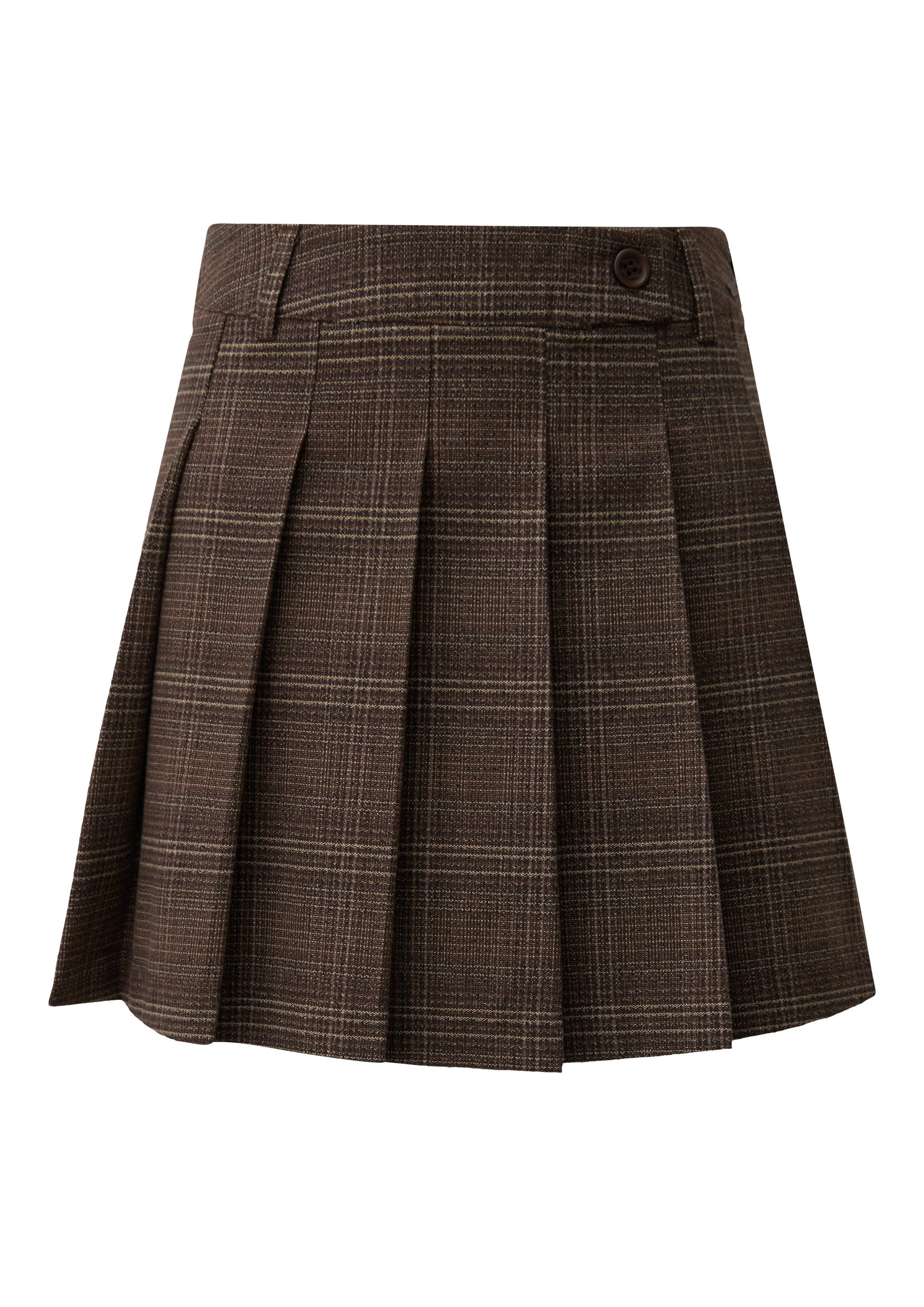 QS Minirock Rock Karierter Minirock günstig online kaufen