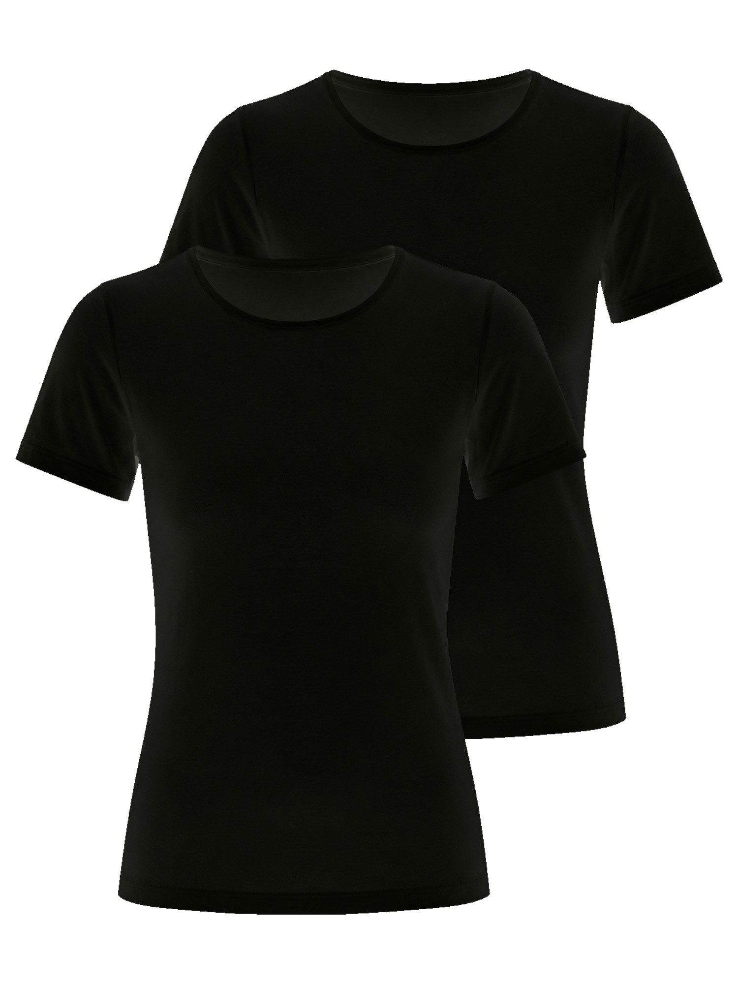Nina Von C. Unterhemd 2er Pack Halbarm Damen Shirt Motion (Packung, 2-St) mit Modal, ohne Seitennähte, super weich