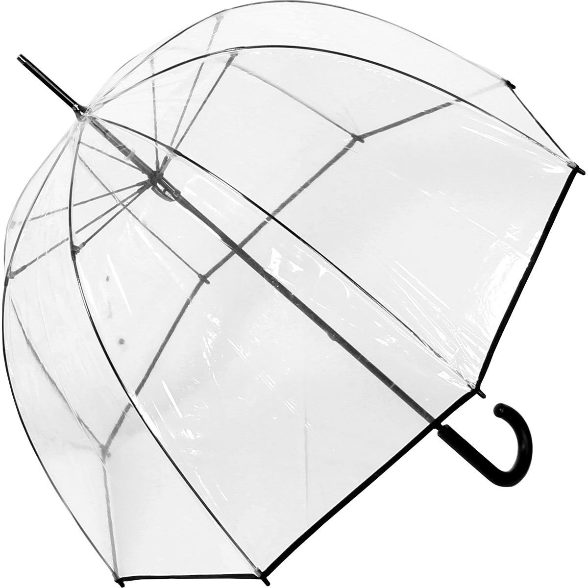 HAPPY RAIN Stockregenschirm Glockenschirm durchsichtig transparent groß, du günstig online kaufen