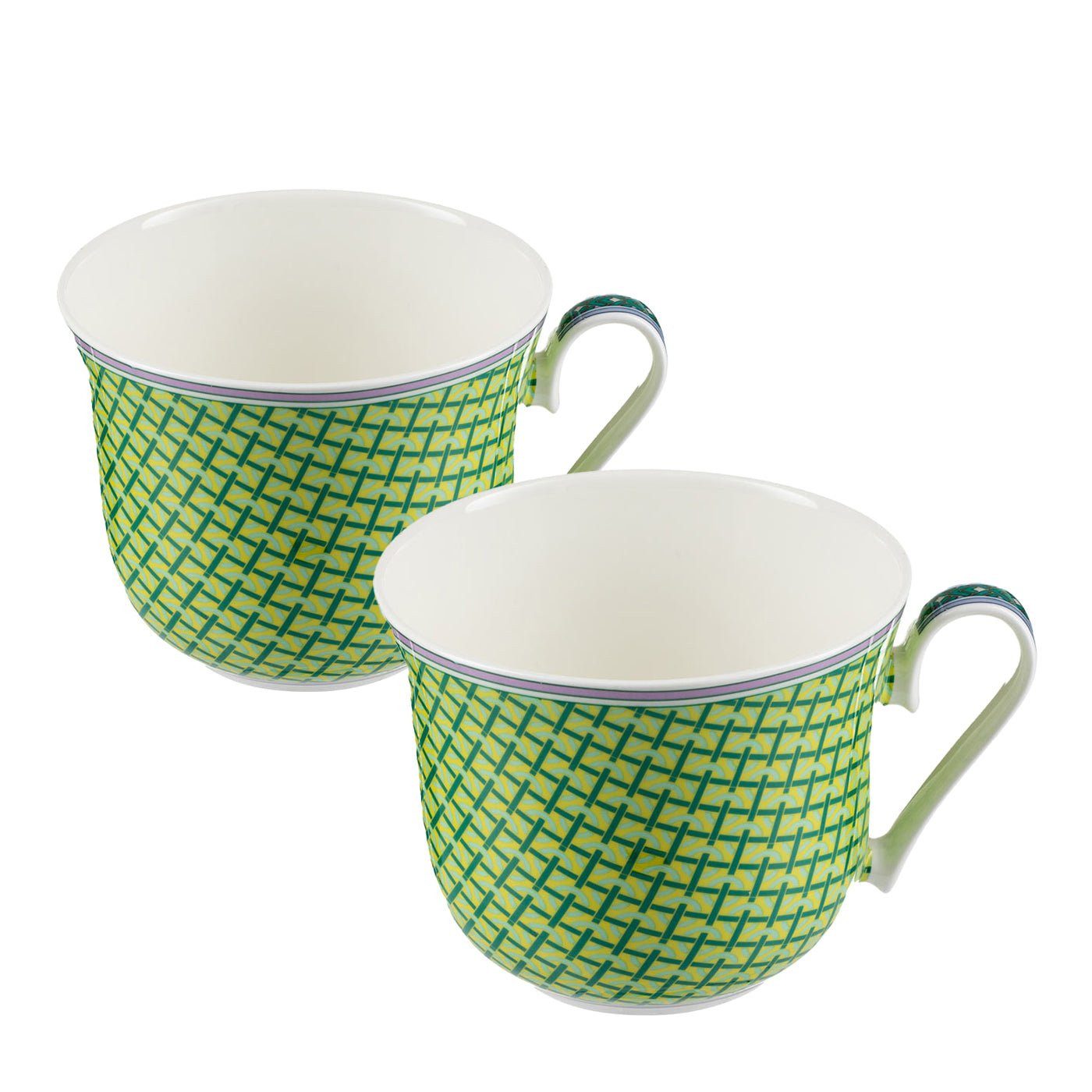 Jameson + Tailor Becher 2er Set Jumbobecher, Brillantporzellan, 2er Set Jumbobecher 0,5 l - Hochwertiges Brillantporzellan