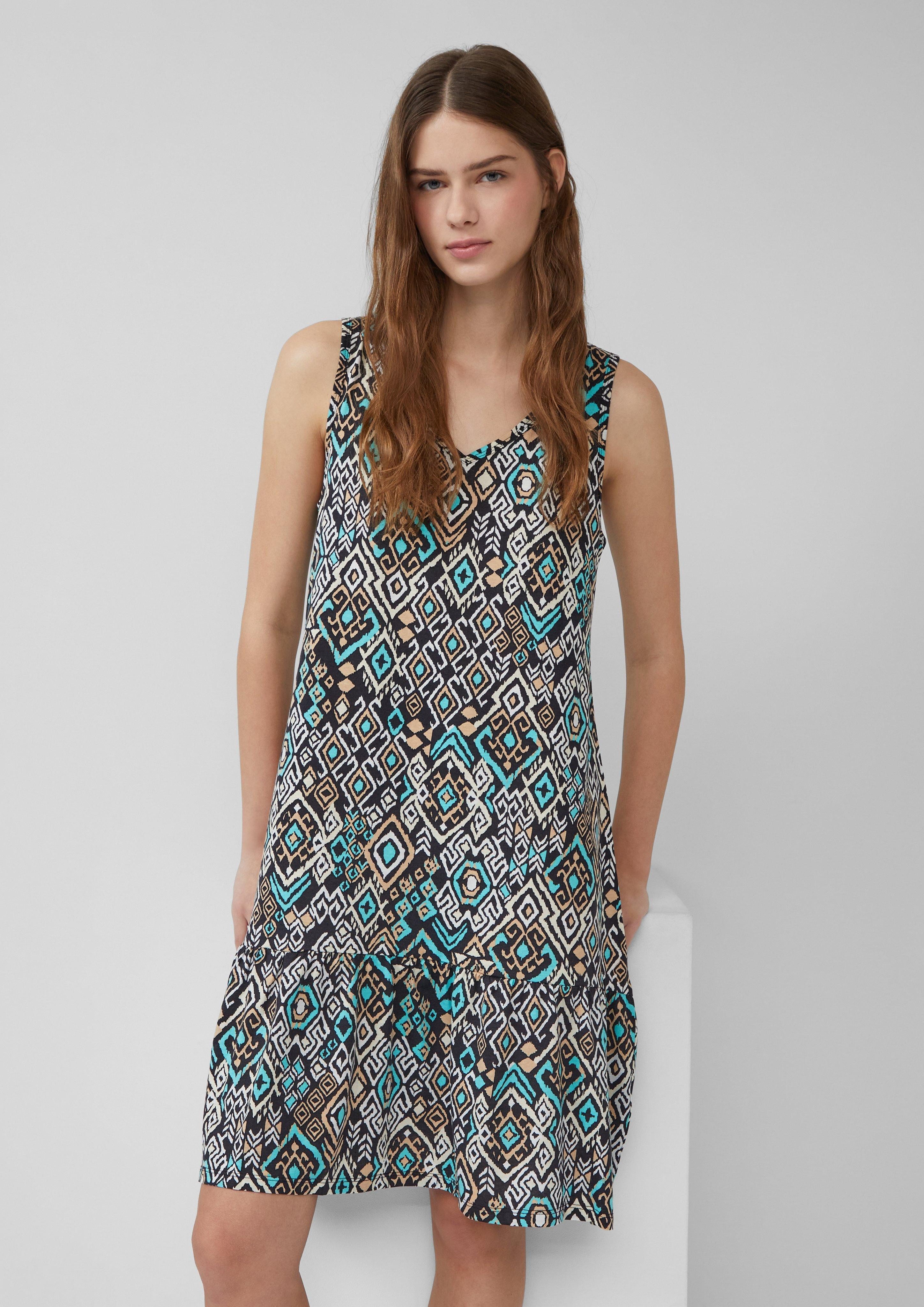 s.Oliver Minikleid Kurzes Jersey-Kleid mit Schleifendetail günstig online kaufen