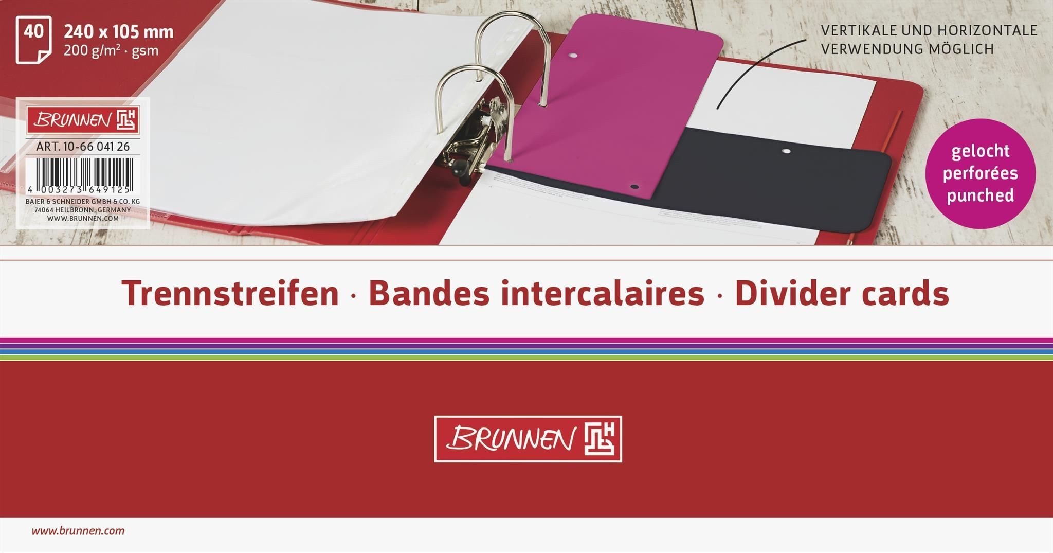 BRUNNEN Trennstreifen BRUNNEN Trennstreifen CC pink