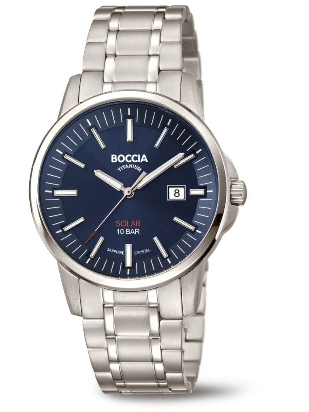 Boccia Quarzuhr Boccia 3643-05 Herrenuhr Titanium Solar 39mm 10ATM Boccia 3643-05 Herrenuhr Titanium Solar 39mm 10ATM