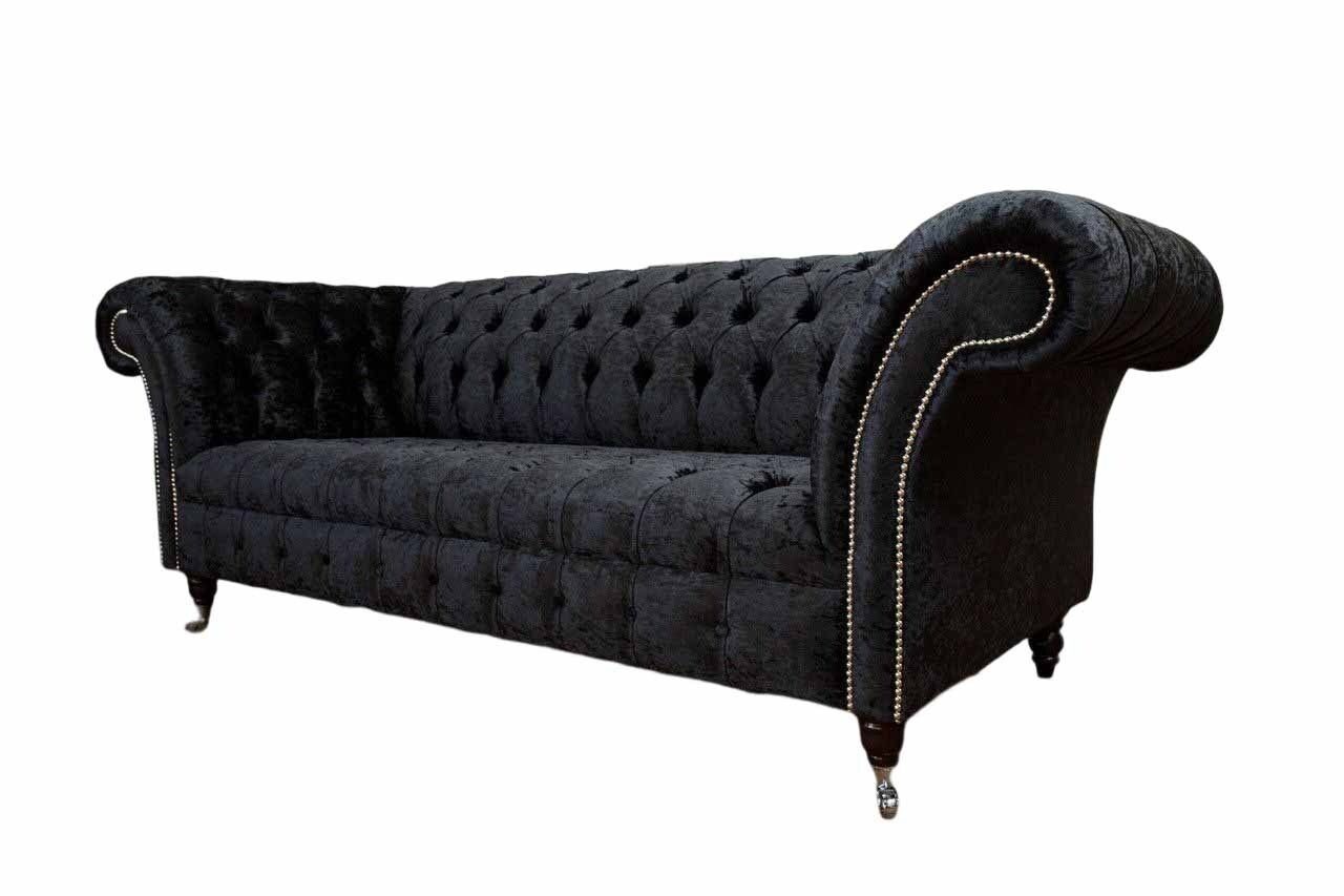 Luxus In Polster Sofa Made Couch JVmoebel Sofas Sofa Couchen, Chesterfield Textil Europe Zweisitzer