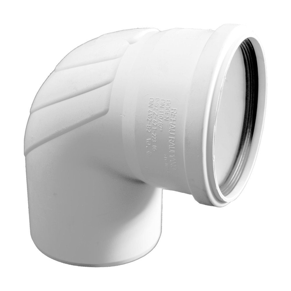 Rehau Wasserrohr Rehau Schalldämmender Raupiano Plus Bogen DN 110-87°