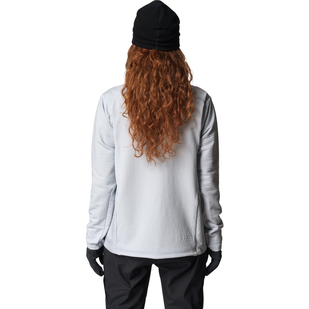 Houdini Fleecejacke W's Moonwalk Houdi Technischer Damen-Hoodie für alpines Gelände, kombiniert Wetterschutz