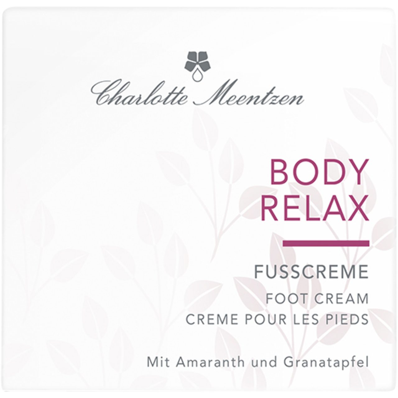 Charlotte Meentzen Fußcreme Body Relax Fusscreme, Все Hauttypen
