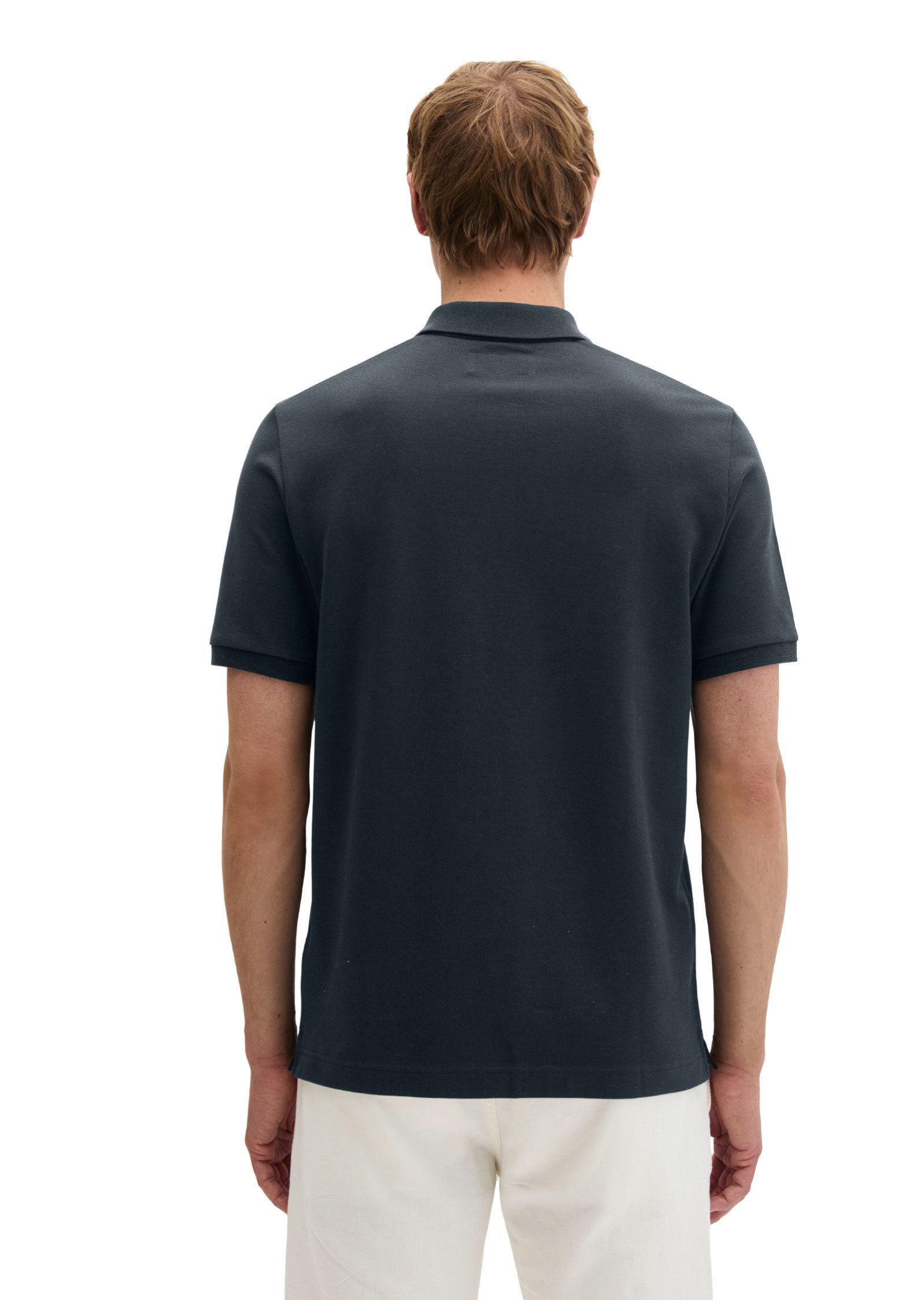 Marc O'Polo Poloshirt aus mittelschwerem Bio-Baumwoll-Viskose-Mix