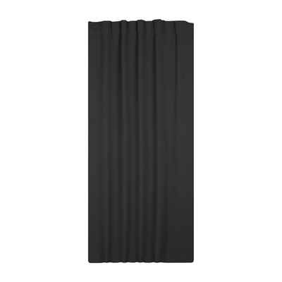 Verdunkelungsvorhang Verdunklungsgardine Blackout Kräuselband Vorhang blickdicht 135 x 245, Haus und Deko, Kräuselband (1 St), abdunkelnd, Polyester