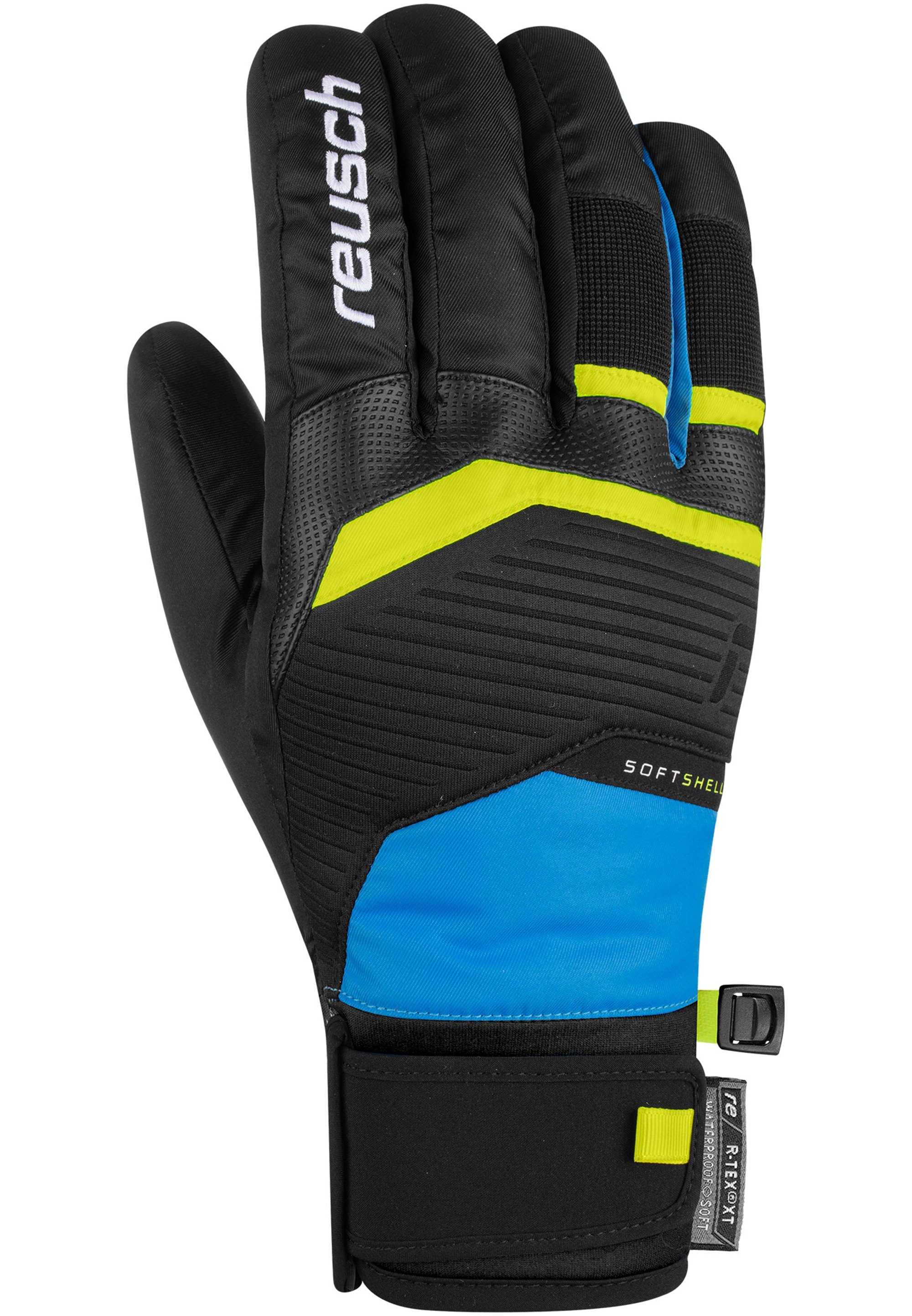 Reusch Skihandschuhe schwarz-blau XT Venom R-TEX® Material wasserdichtem atmungsaktivem aus und
