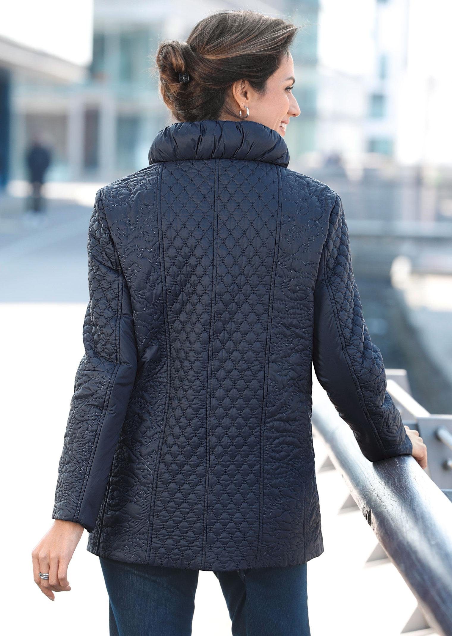 GOLDNER Kurzmantel Jacke mit attraktivem Stepp-Mustermix – Bild 3 von 5