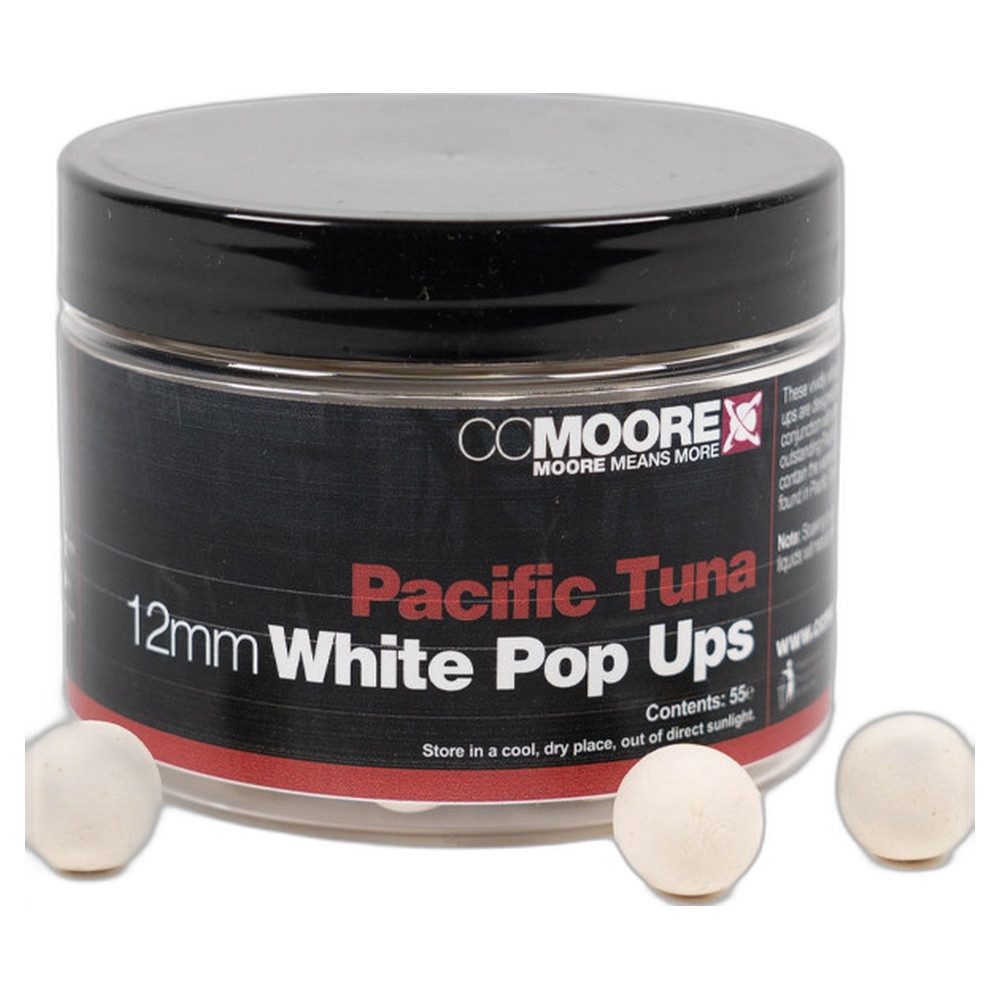 CC Moore Fischboilies Pacific Tuna White Pop Ups 12mm (55)
