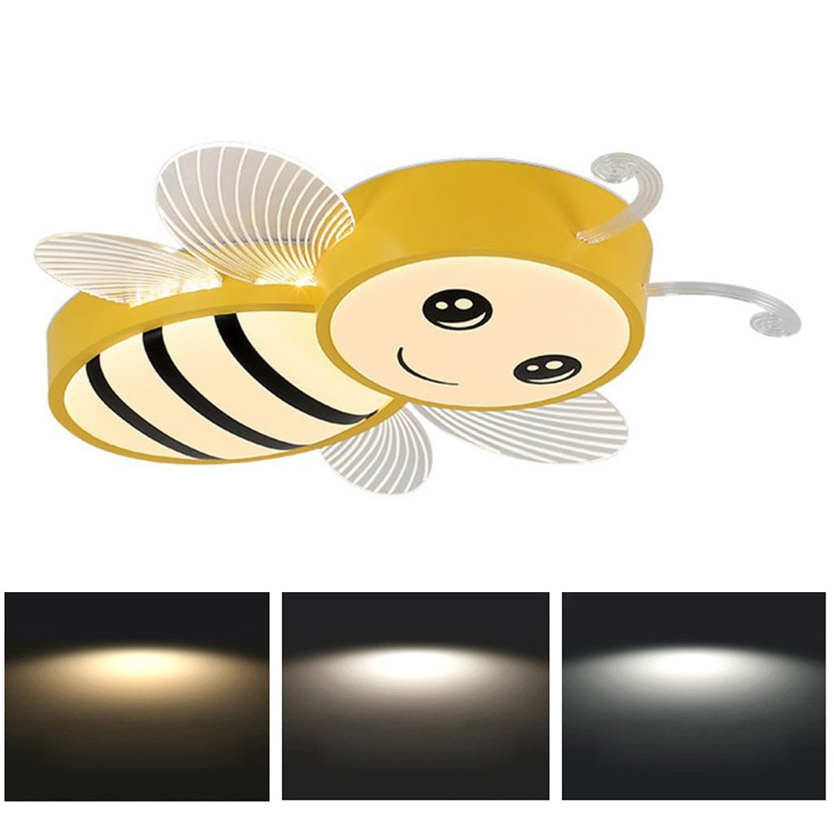 DOPWii Deckenleuchte LED Deckenleuchte Kinderzimmer,Bienen-Design,dimmbar m günstig online kaufen