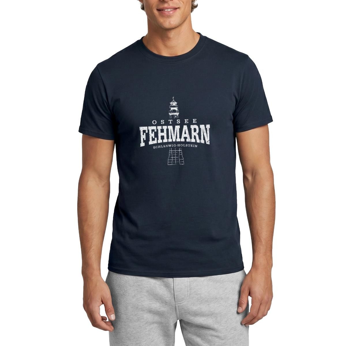 Spreadshirt T-Shirt Ostsee Fehmarn Schleswig-Holstein Vintage Männer T-Shirt (1-tlg)