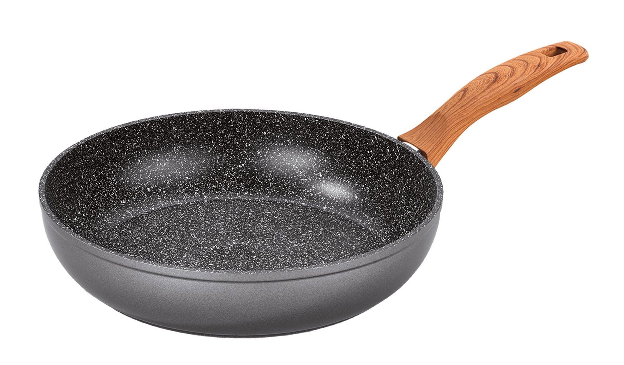 STONELINE Schmorpfanne, Aluminium (1-tlg), mit echten Steinpartikeln, induktionsgeeignet, Made in Germany