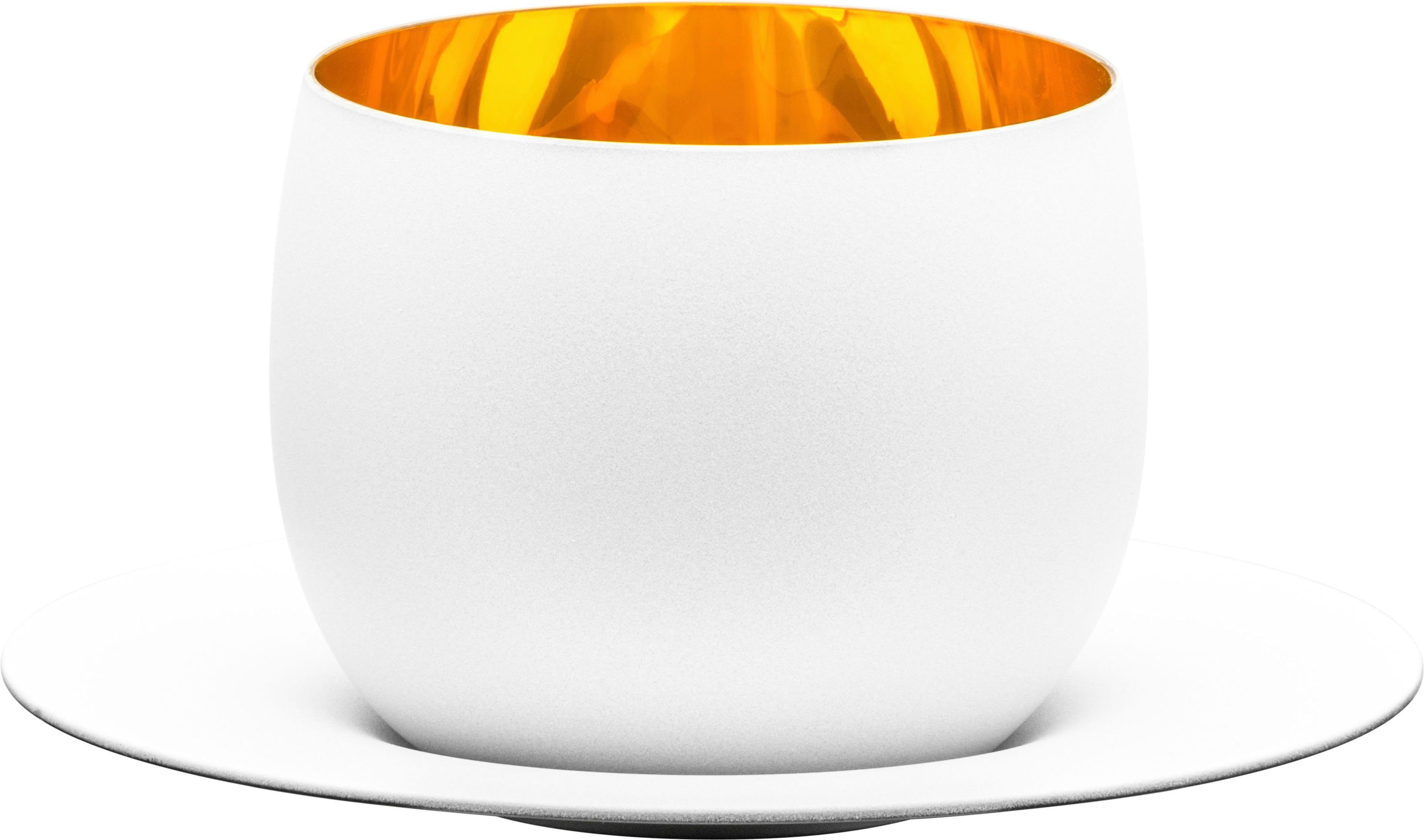 PURE Kristallglas, WHITE, COSMO Germany Eisch Echtgold-Veredelung, 300 Made in mit Cappuccinotasse ml,