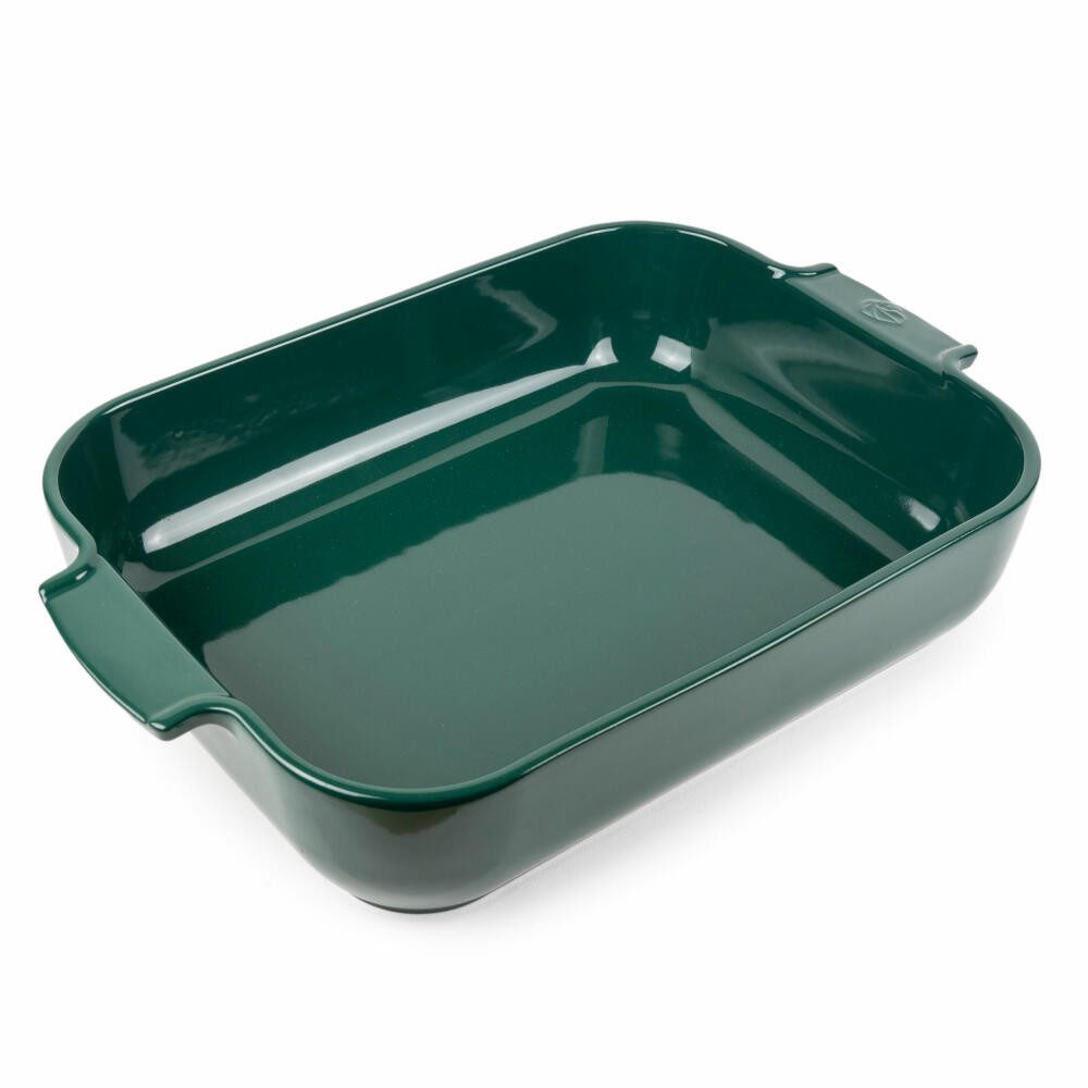 PEUGEOT Auflaufform APPOLIA Keramik 40cm Rechteckig Waldgrün Spülmasch, Keramik, Keramik