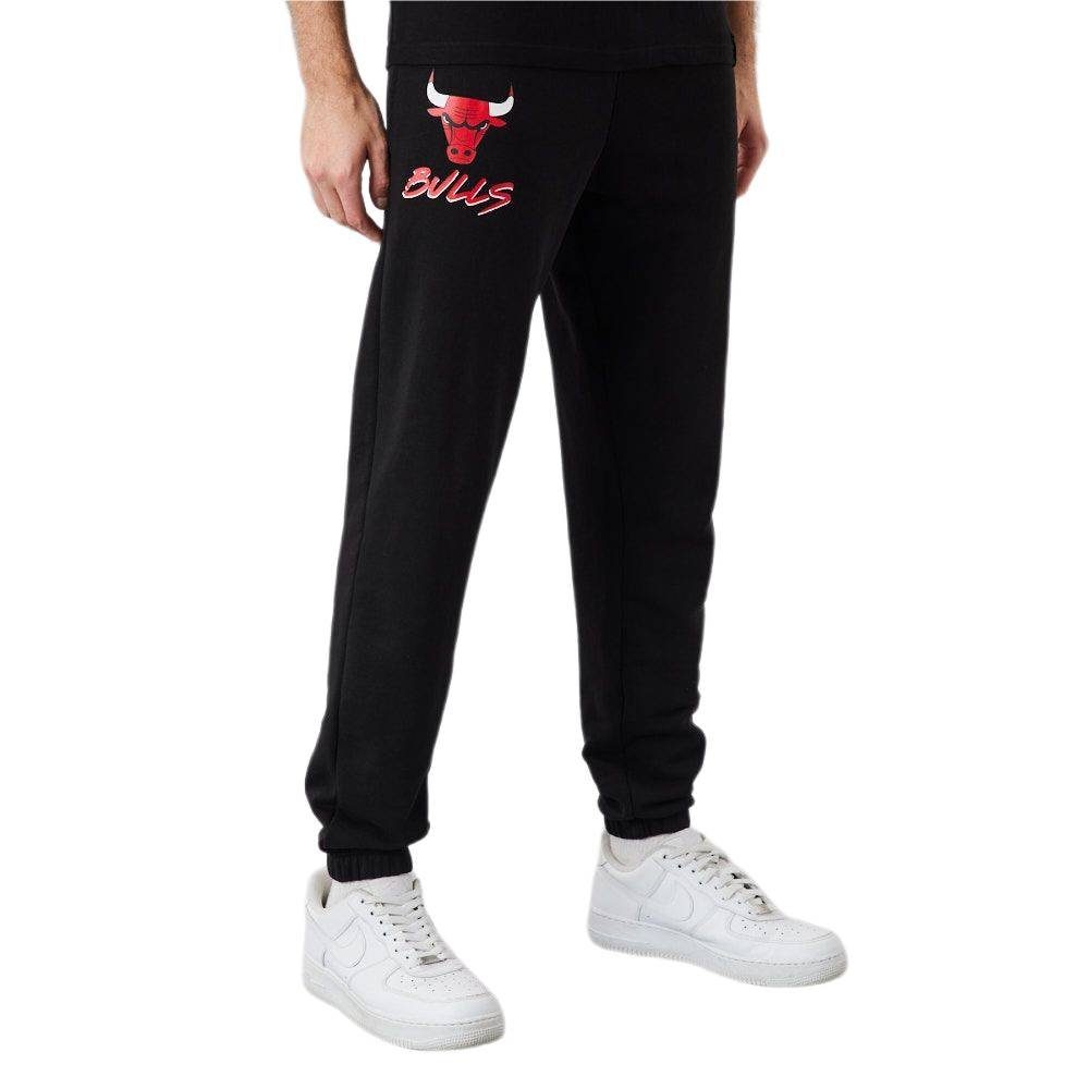 New Era Jogginghose Hose New Era NBA Script Chibul, G L, F black / red