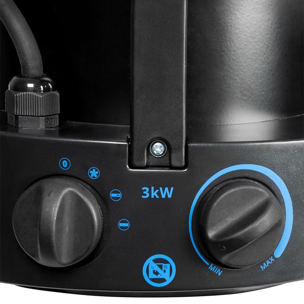Güde Badschnellheizer Güde Elektroheizer GEH 3000 220V 3kW Heizgebläse mit Ventilatorfunk