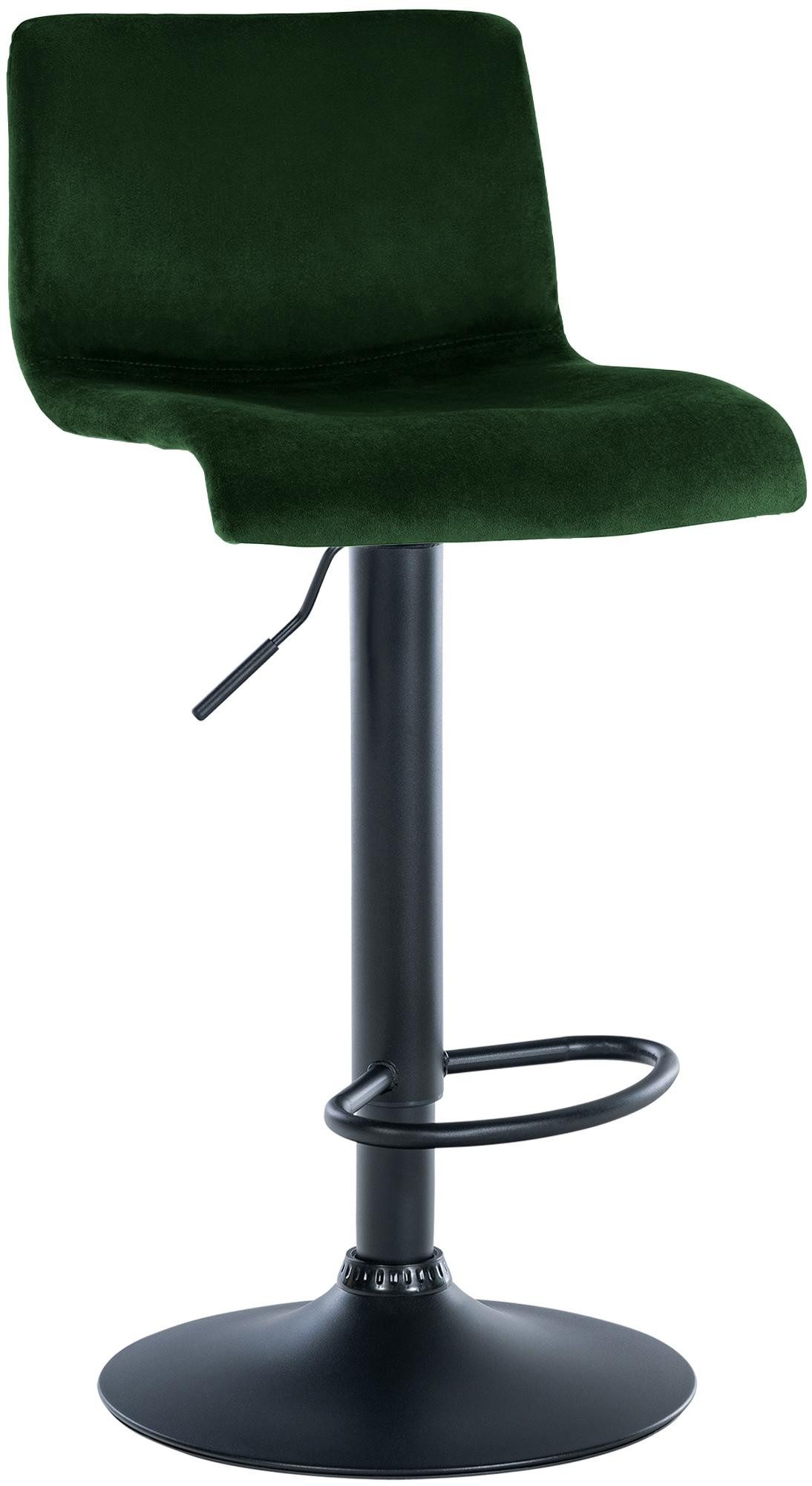 CLP Barhocker Hover, Samtbezug, höhenverstellbar und drehbar