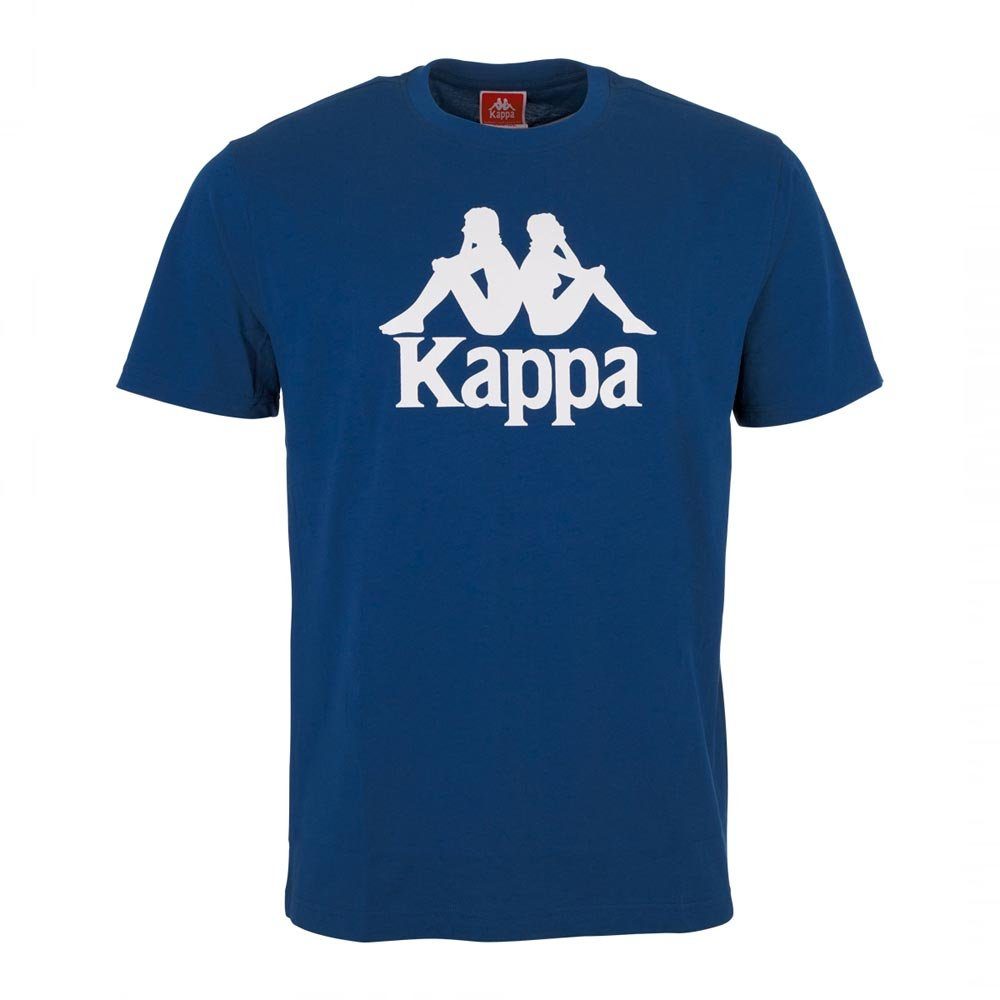 mit navy T-Shirt Logoprint plakativem Kappa