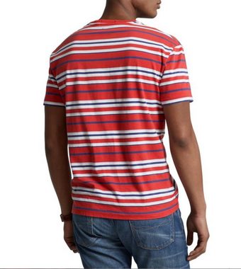 Ralph Lauren T-Shirt POLO RALPH LAUREN Gauze Striped Tee T-Shirt Shirt Custom Slim Fit Pure