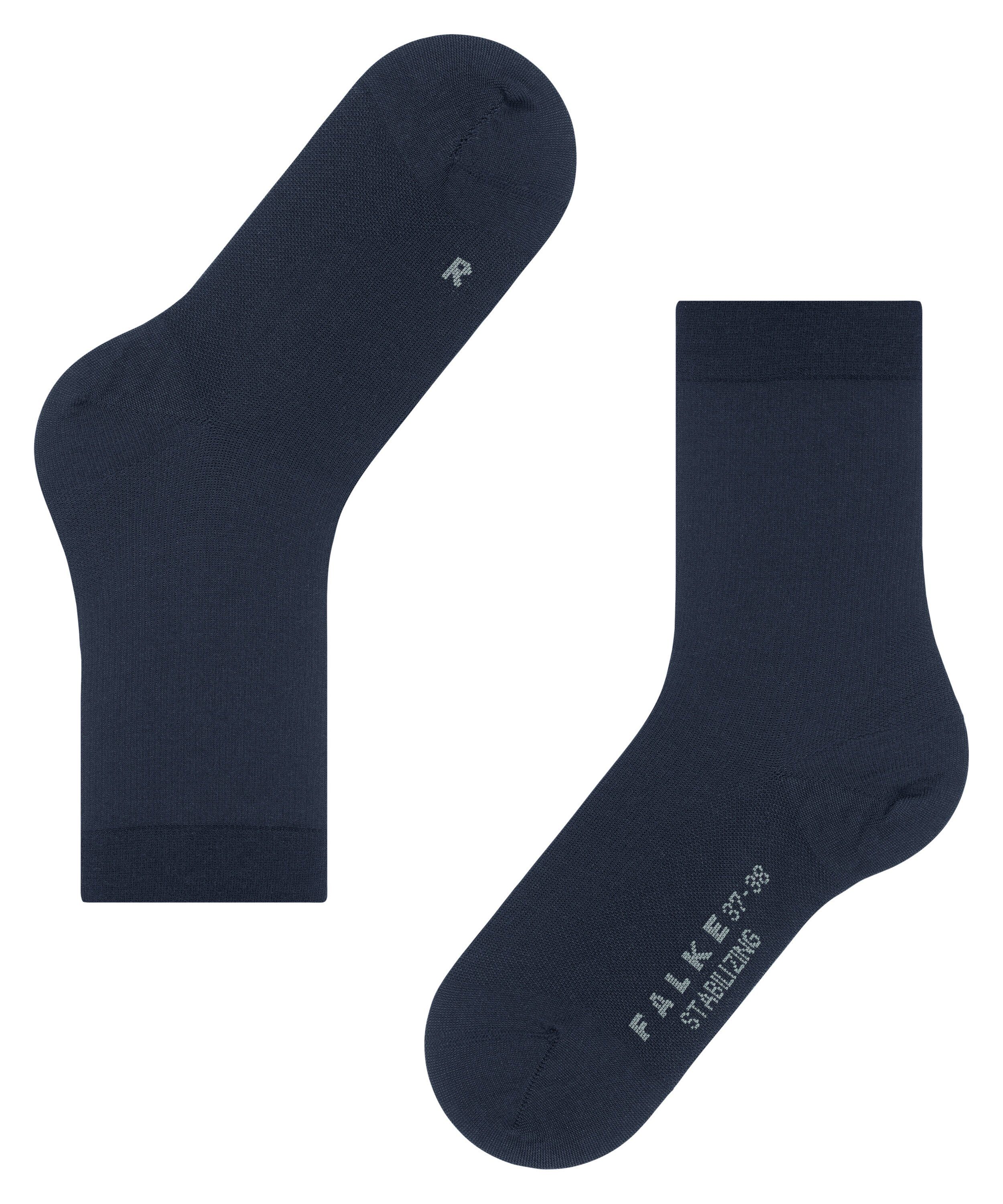 (1-Paar) (6116) Everyday Wool blue Socken FALKE space Stabilizing