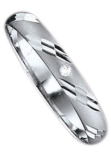 Firetti Trauring Schmuck Geschenk Gold 375 Hochzeit Ehering "LIEBE", Made in Germany, wahlweise mit oder ohne Brillant