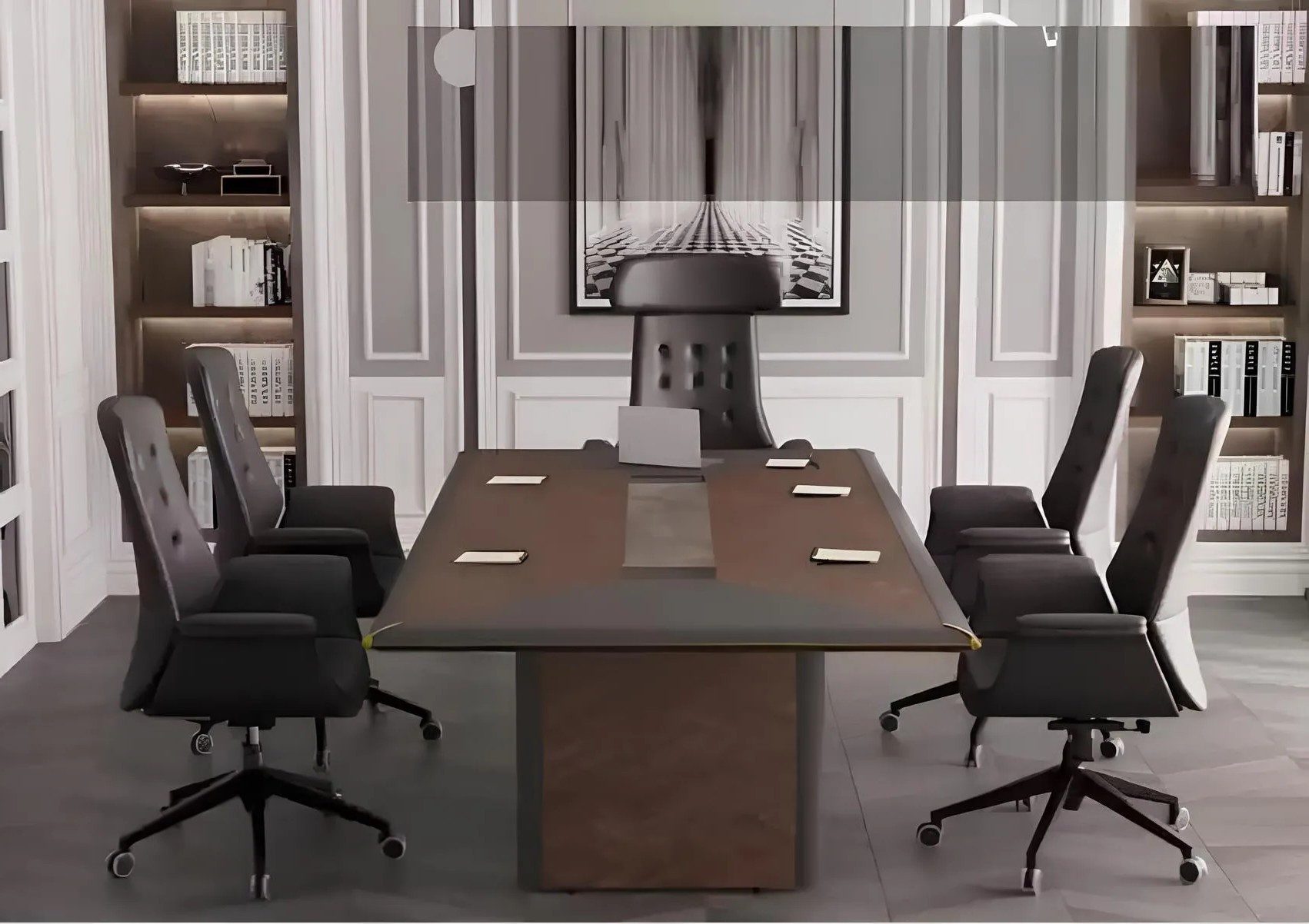 Xlmoebel Konferenztisch Massivholz Besprechungstisch für Büros und Designer Räume, Made in Europa