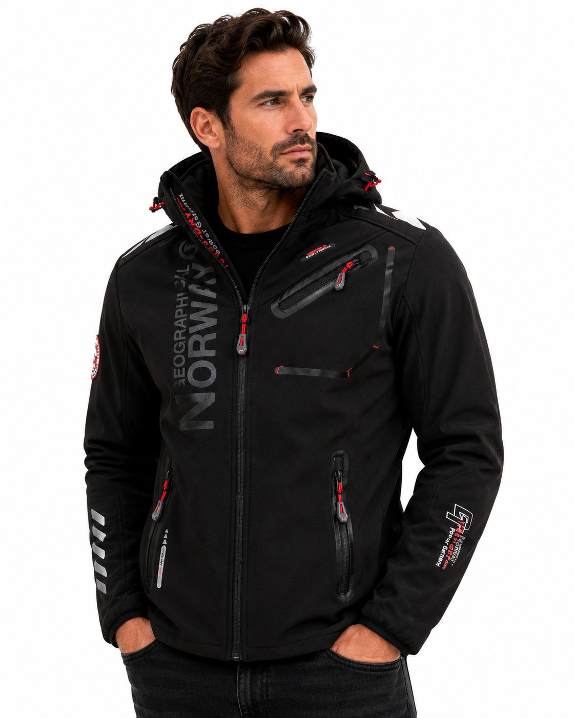 Geographical Norway Softshelljacke Herren Herbst Winter Jacke Softshell Jacke Outdoor Regen Übergangs