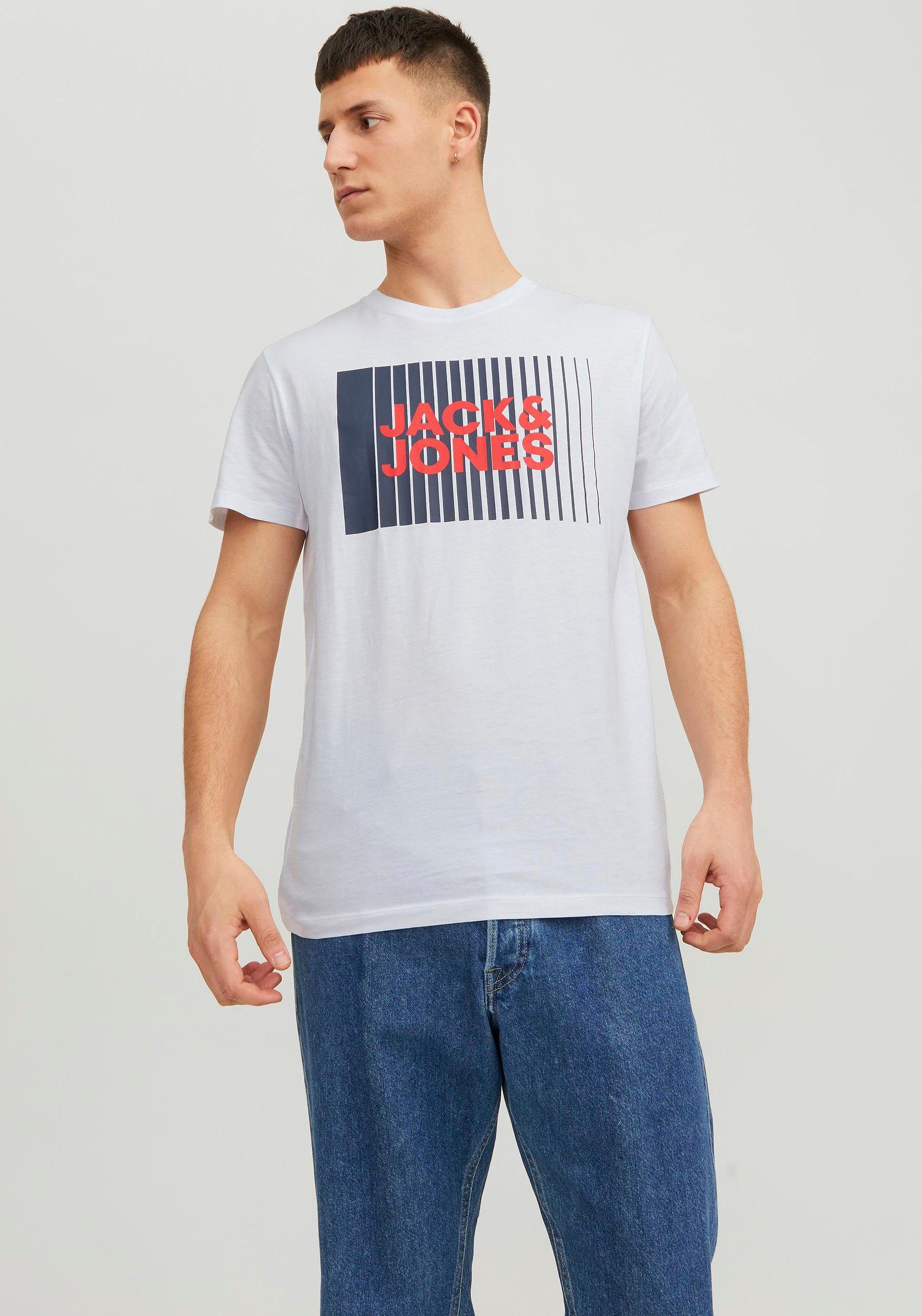 Jack & Jones Rundhalsshirt JJECORP LOGO TEE PLAY SS O-NECK NOOS White | T-Shirts