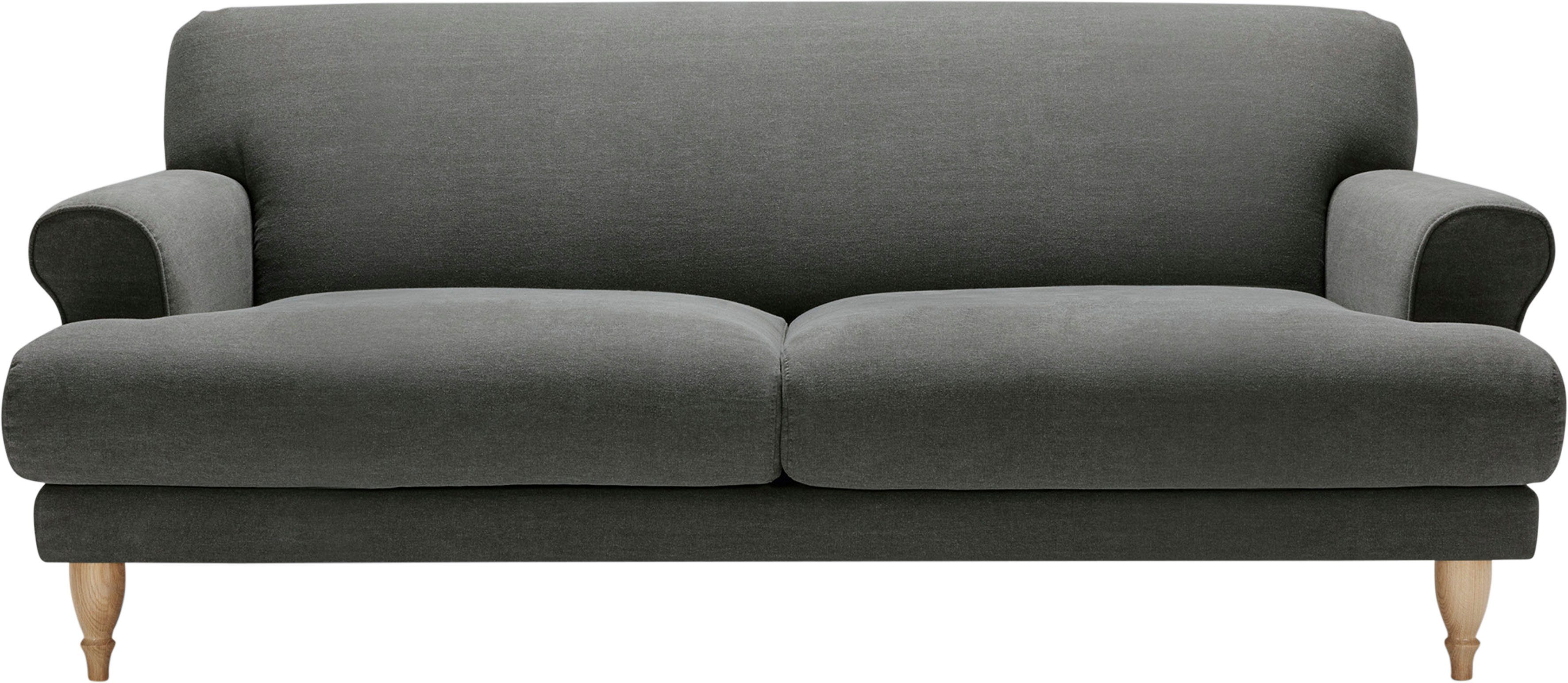 LOVI Sofa 2-Sitzer, Sitzunterfederung mit Füße Ginger, Eiche Polsterunterlage in natur