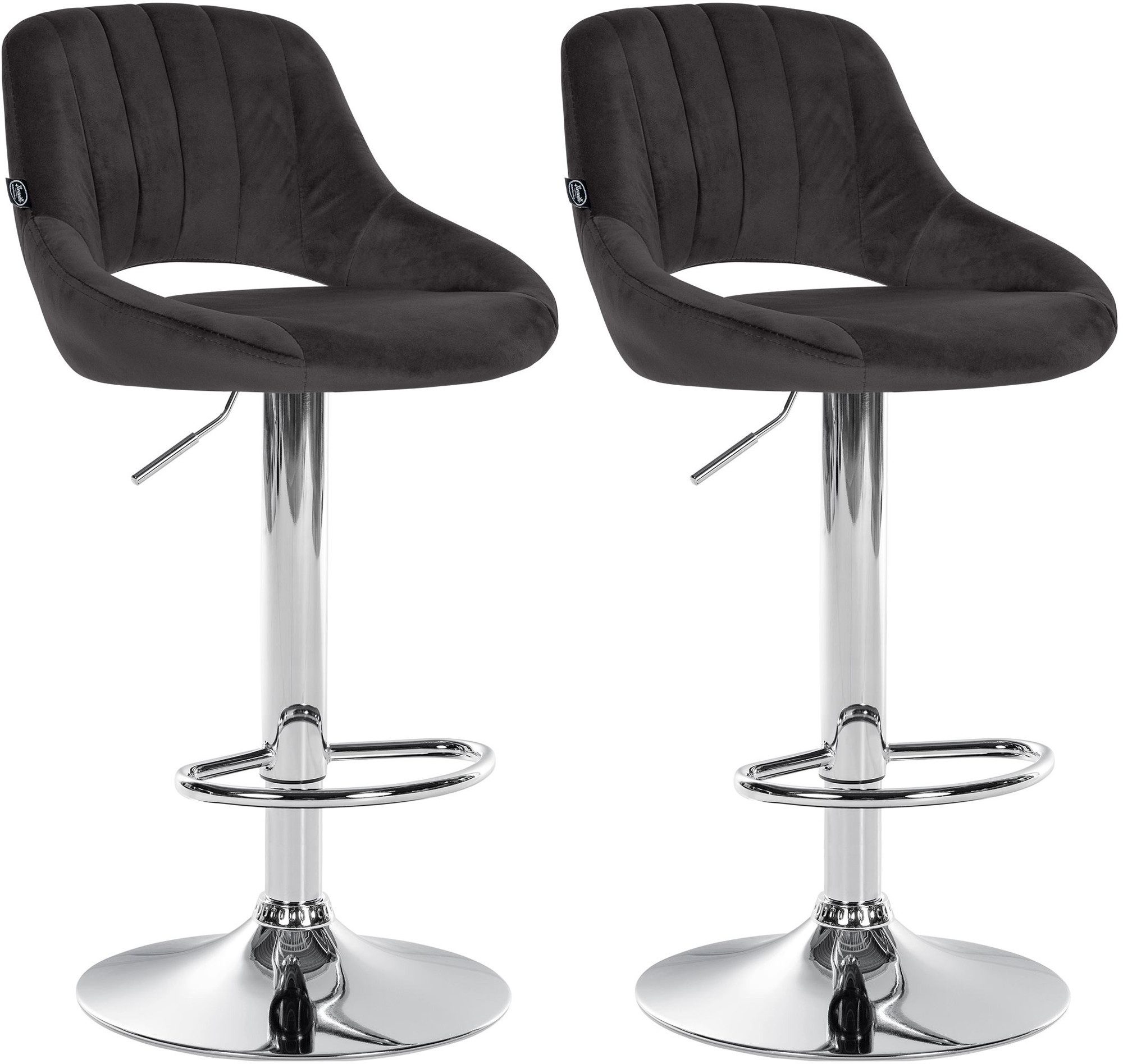 CLP Barhocker Milet Samt (2er Set, günstig online kaufen