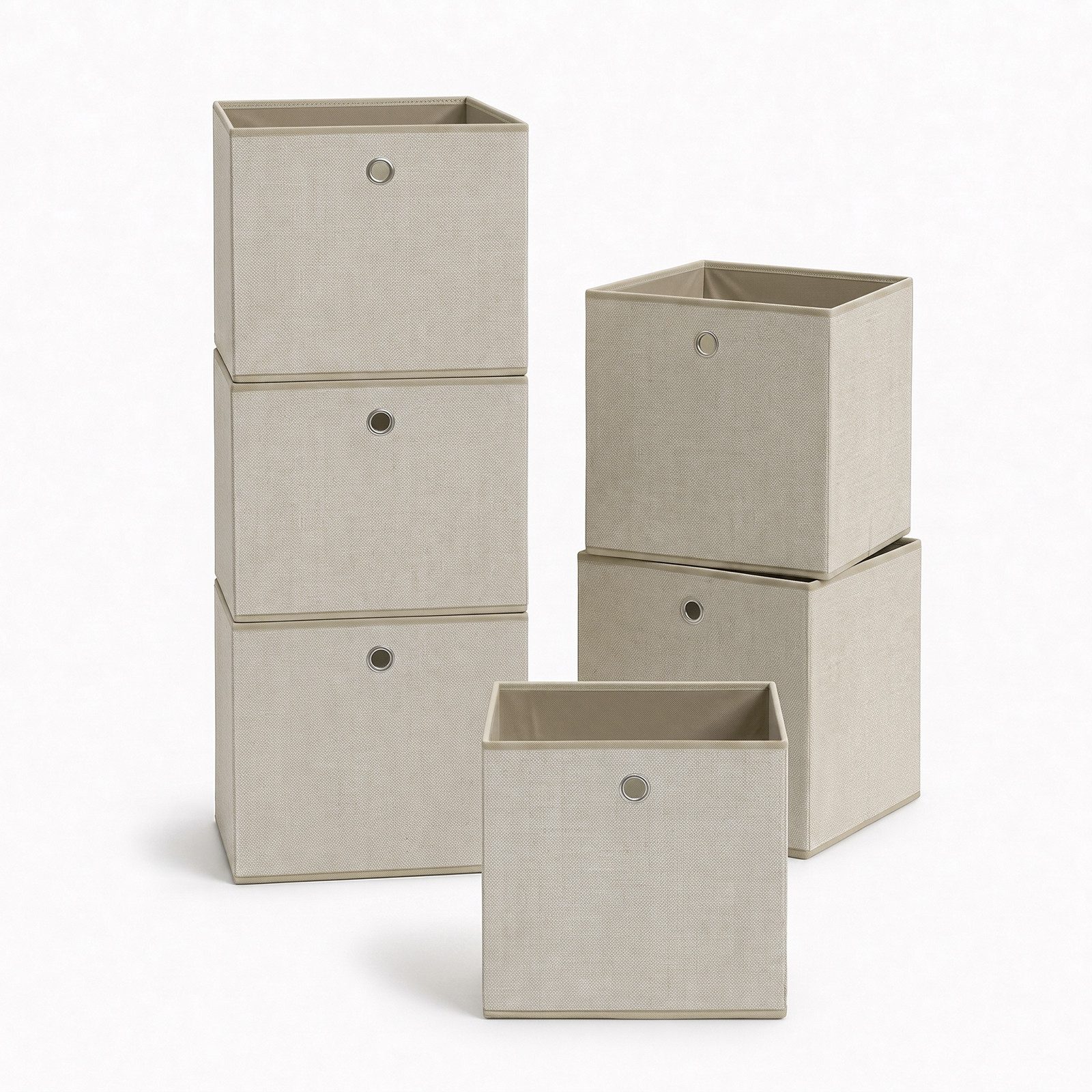 Sekey Aufbewahrungsbox Aufbewahrungsboxen aus Vliesstoff mit Griff – faltbare Stoffboxen, Faltbox Organizer für Kleidung Aufbewahrungsboxe für Schrank und Regal