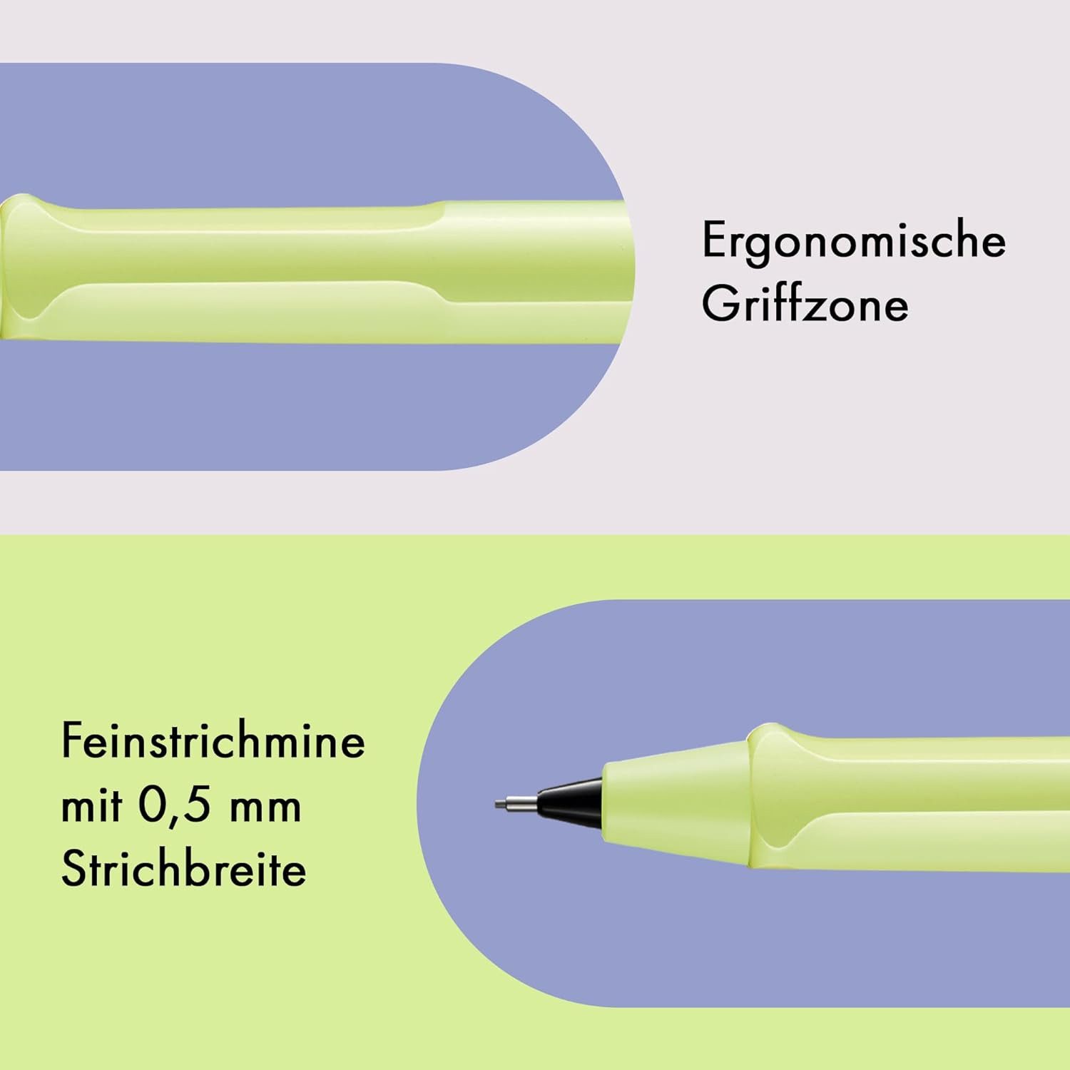 LAMY Druckbleistift LAMY Druckbleistift Safari SPRINGGREEN mit Mine 0,5mm und Radiergummi