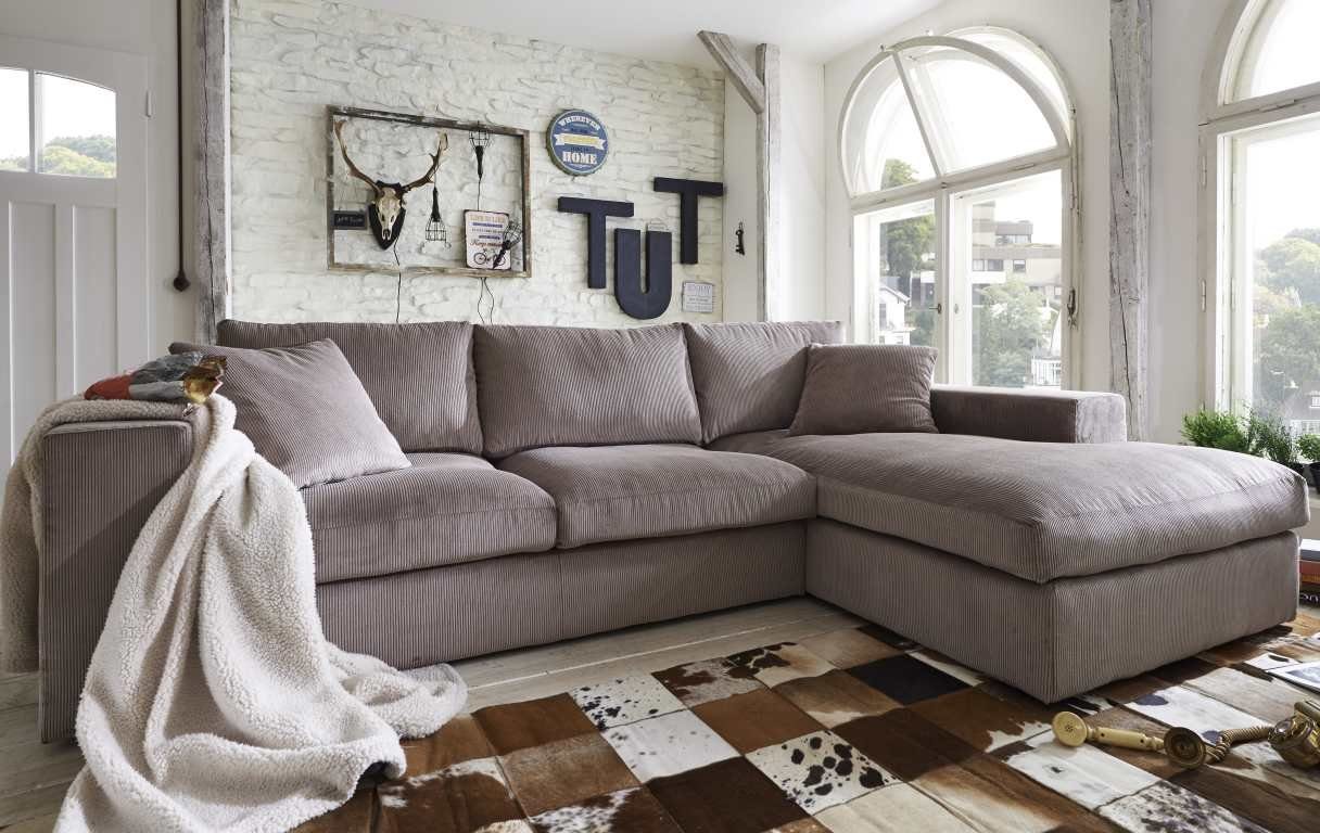 Pickup-Möbel Ecksofa Linari Cord | Big Sofas