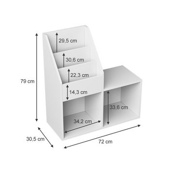 Livinity® Bücherregal Kinderregal CONNY Weiß