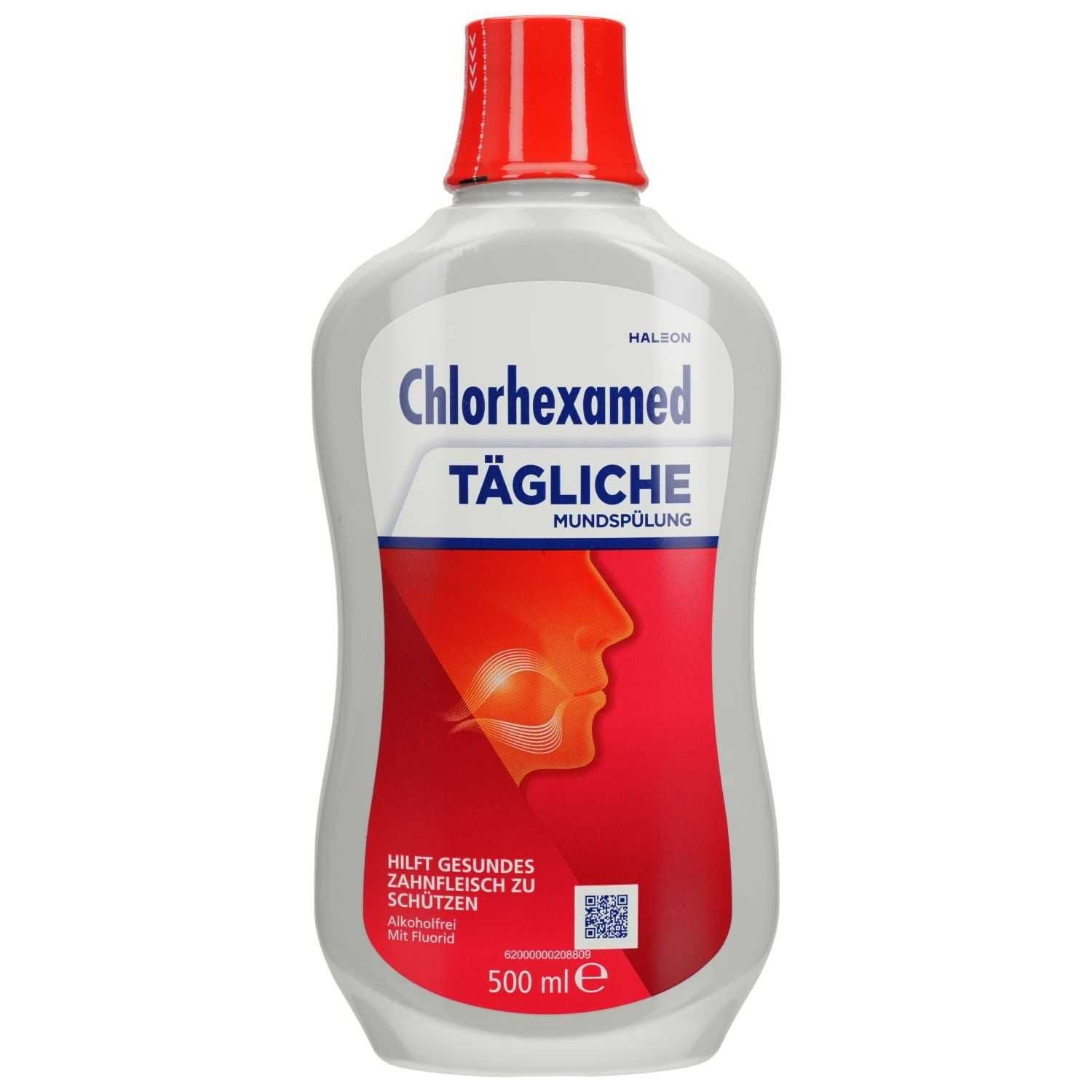HALEON Mundspülung CHLORHEXAMED tägliche Mundspülung 0,06%, 500 ml, Speziell für die langfristige Mundhygiene entwickelt.