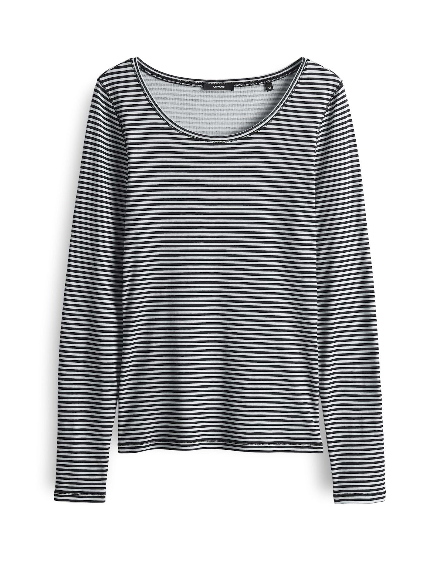 OPUS Langarmshirt Streifenshirt SOMIRA STRIPE Slim aus BCI Cotton günstig online kaufen