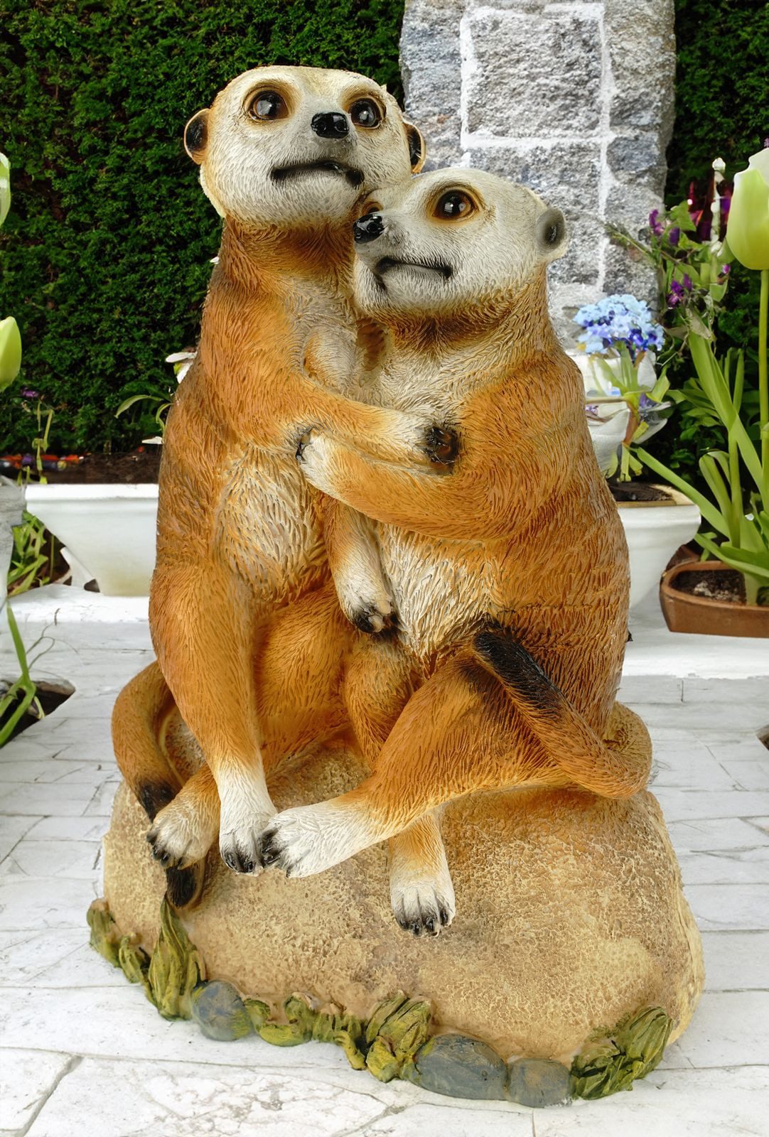 Kremers Schatzkiste Gartenfigur Erdmännchen Liebespaar Garten günstig online kaufen