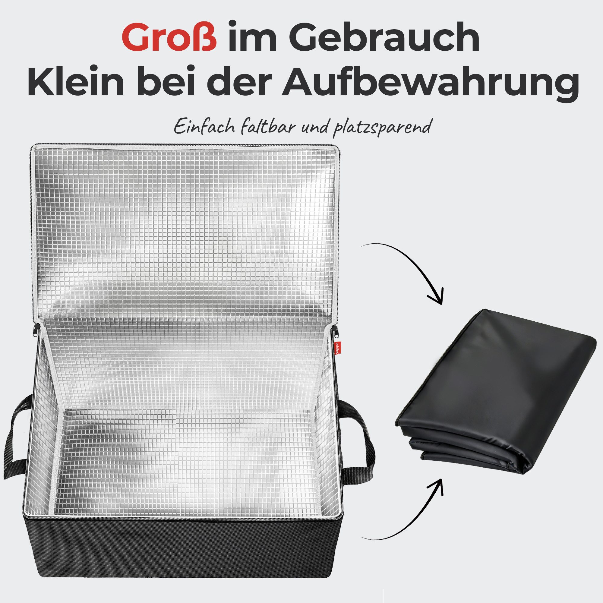 achilles Einkaufsbeutel Kühleinsatz Große Kühl-Tasche Kühl-Einsatz Thermo-Tasche für Klapp-Box – Bild 4 von 5