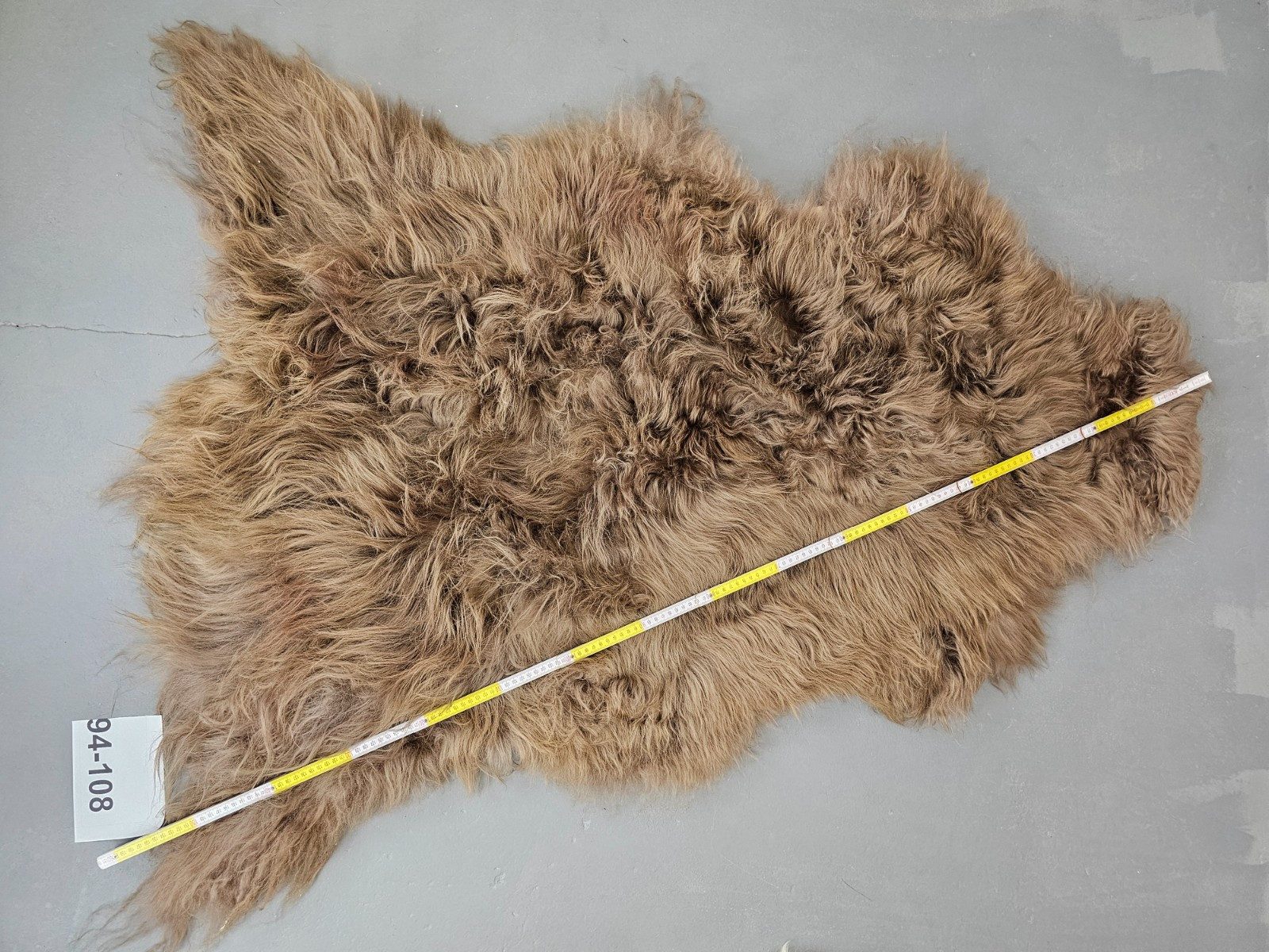 Provellus Fellteppich Schaffell Unikat XXL – Cappuccino mit dichter Fellstruktur