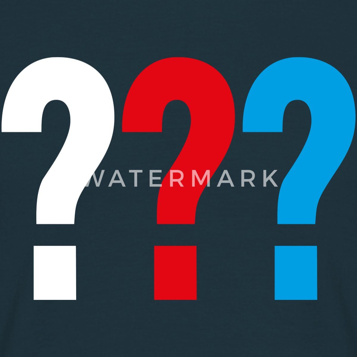 Spreadshirt T-Shirt Die Drei Fragezeichen Logo günstig online kaufen