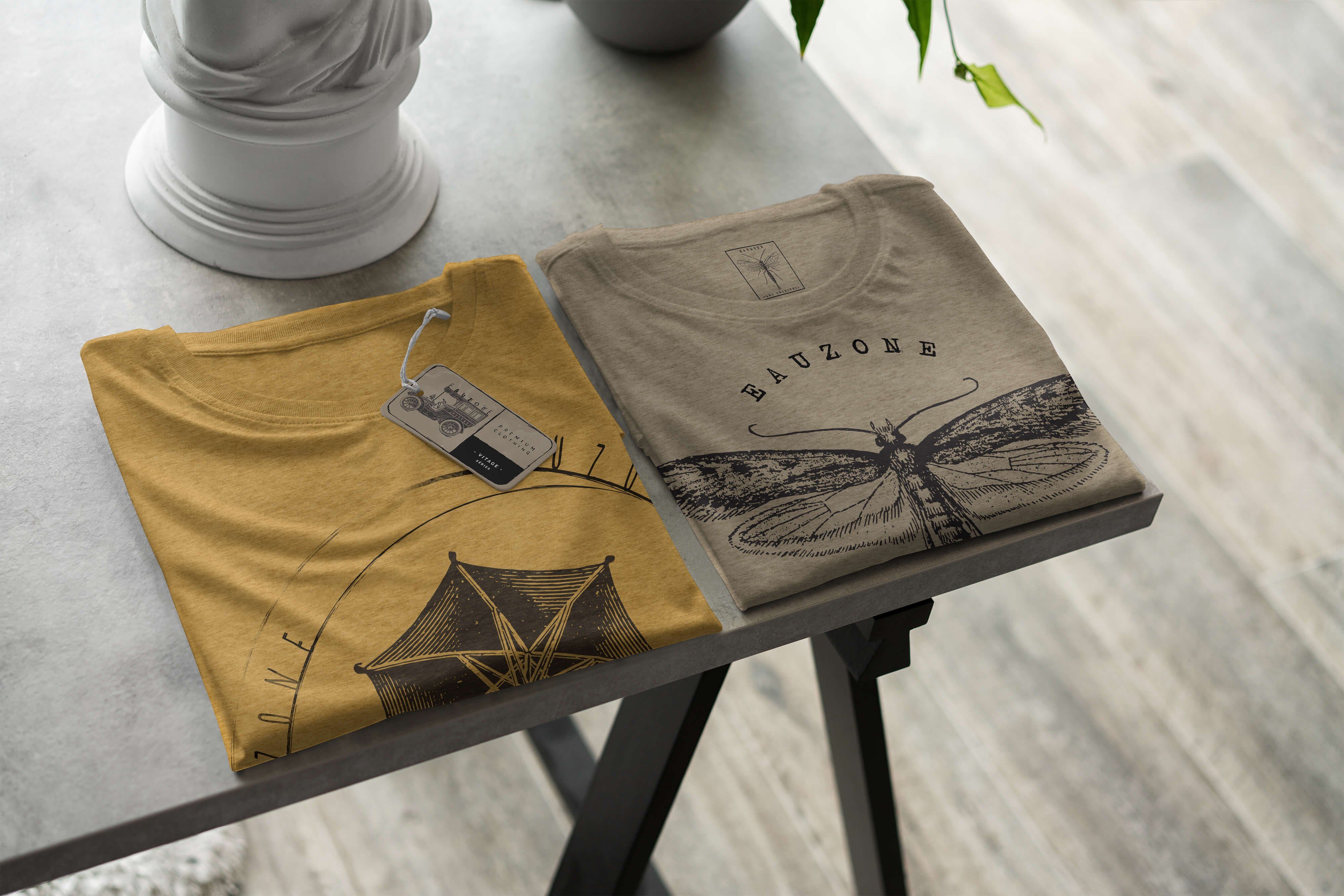 Antique Regenschirm Art Sinus Herren T-Shirt Gold T-Shirt Vintage