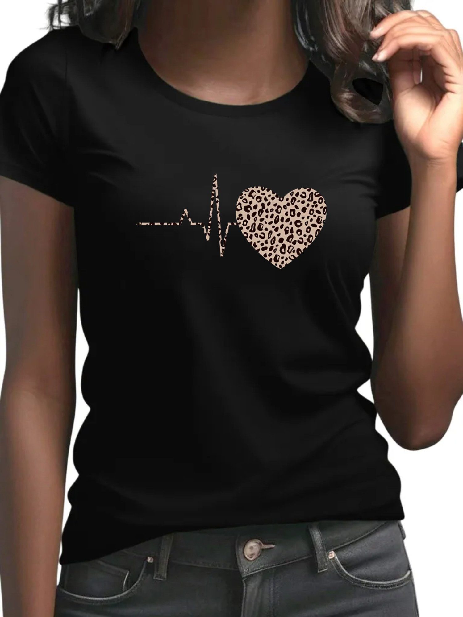 PYL Kurzarmshirt Damen bequemes Sommer Kurzarmbluse günstig online kaufen