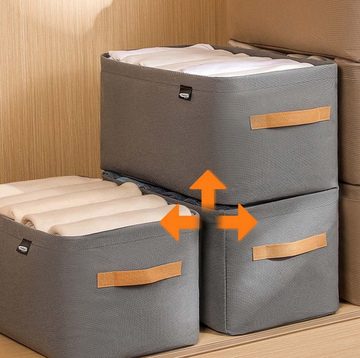 FIDDY Aufbewahrungskorb Aufbewahrungskorb für Kleidung, faltbare Aufbewahrungsbox (staubdichte Vlies-Aufbewahrungsbox in Schubladenform für Haushaltsgarderoben, 1 St)