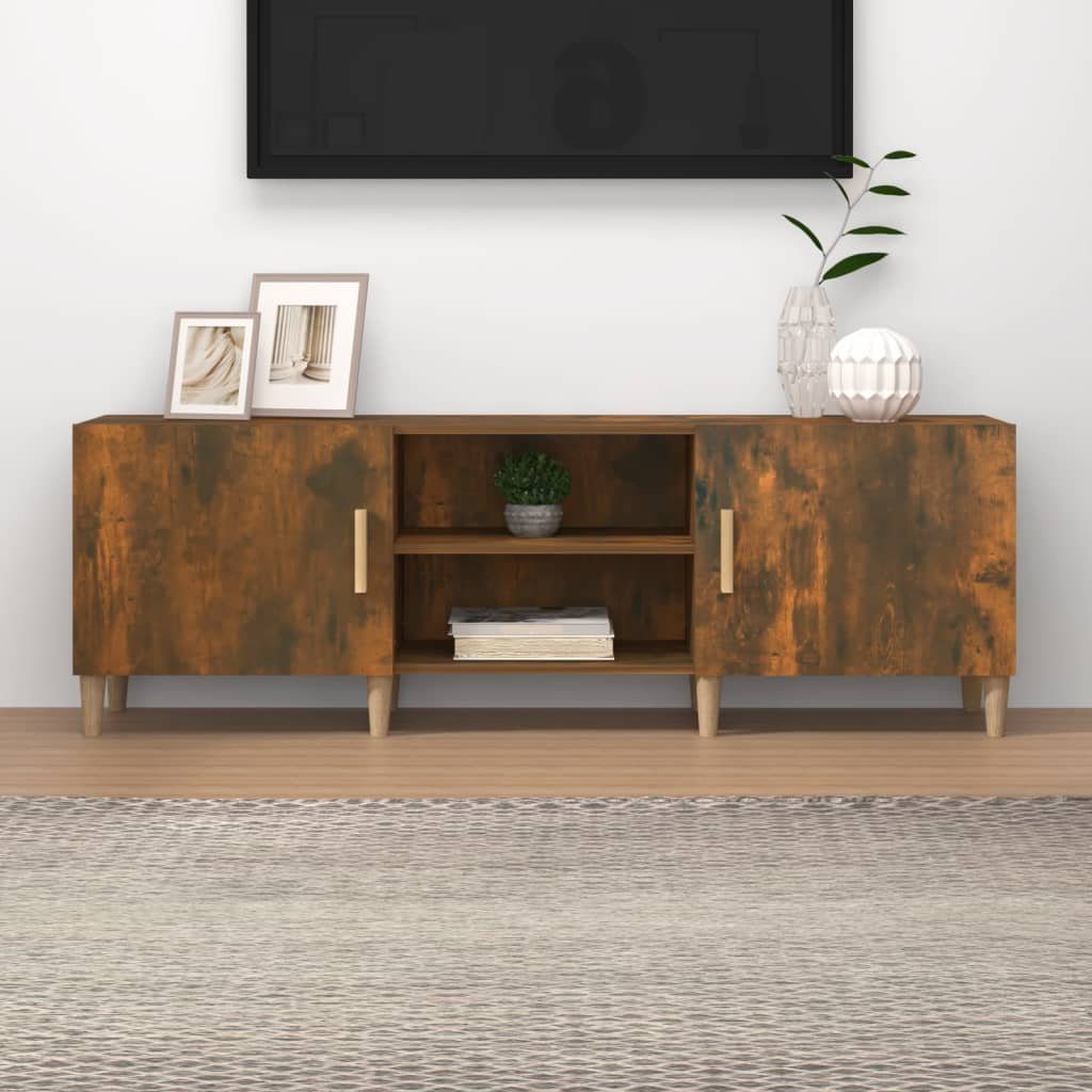 furnicato TV-Schrank Räuchereiche 150x30x50 cm Holzwerkstoff